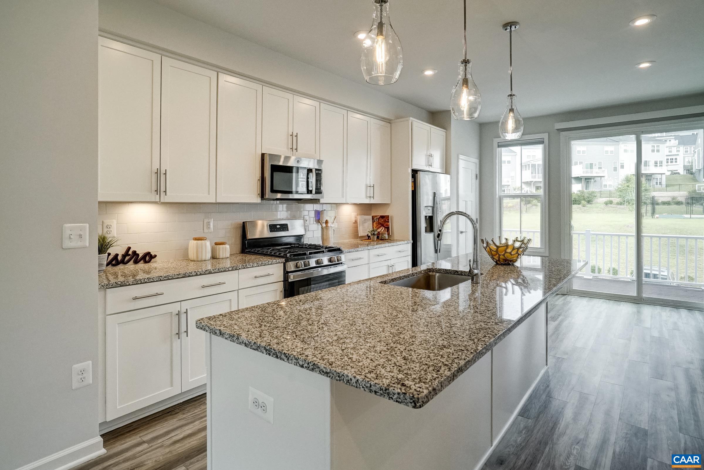 Tile backsplash.