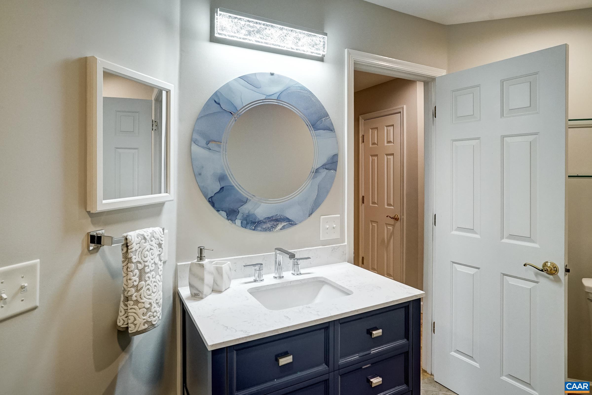 Remodeled hall bathroom