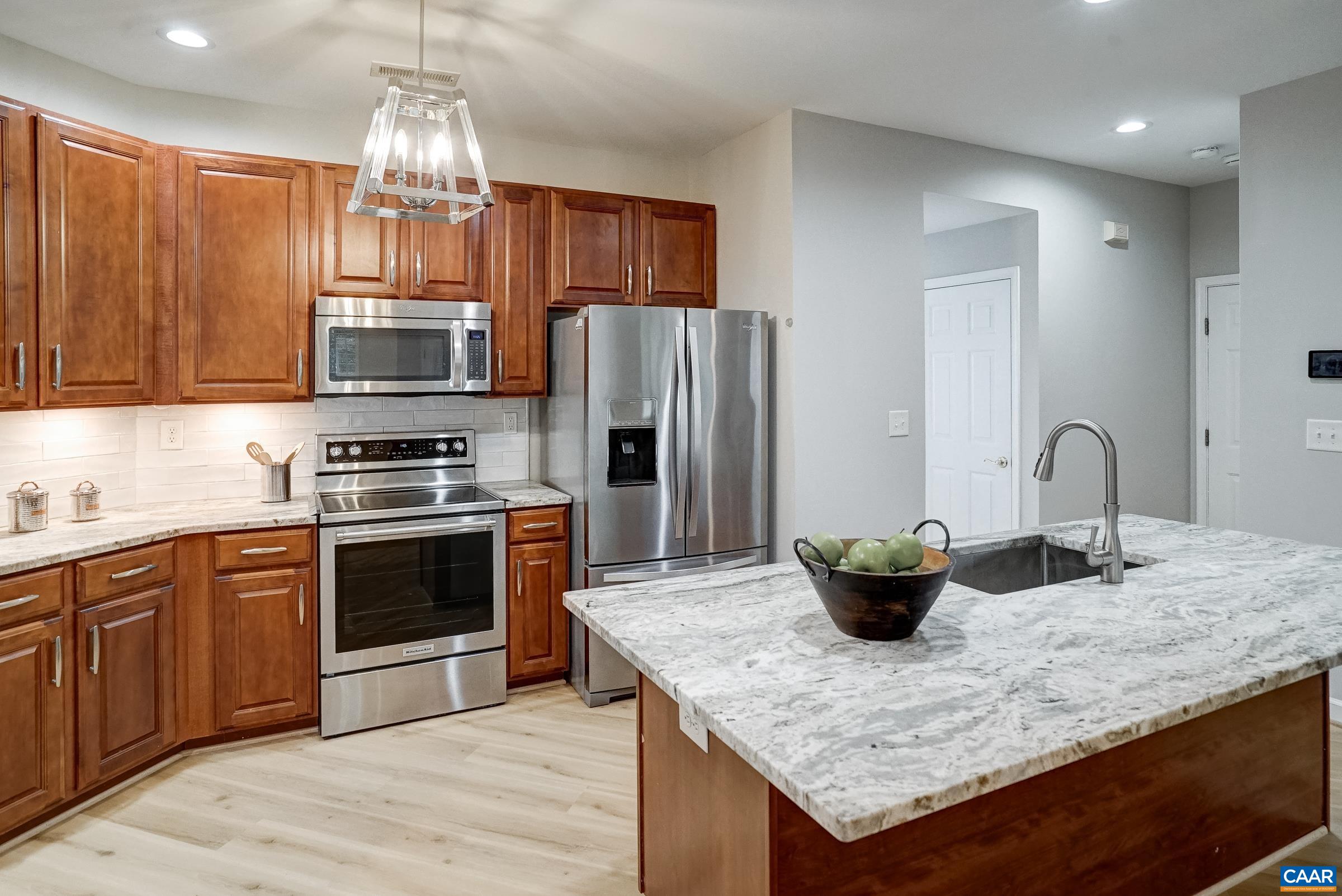 Practical and polished kitchen.