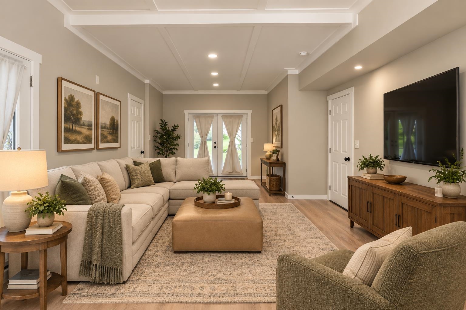 Basement finished area could be a family room