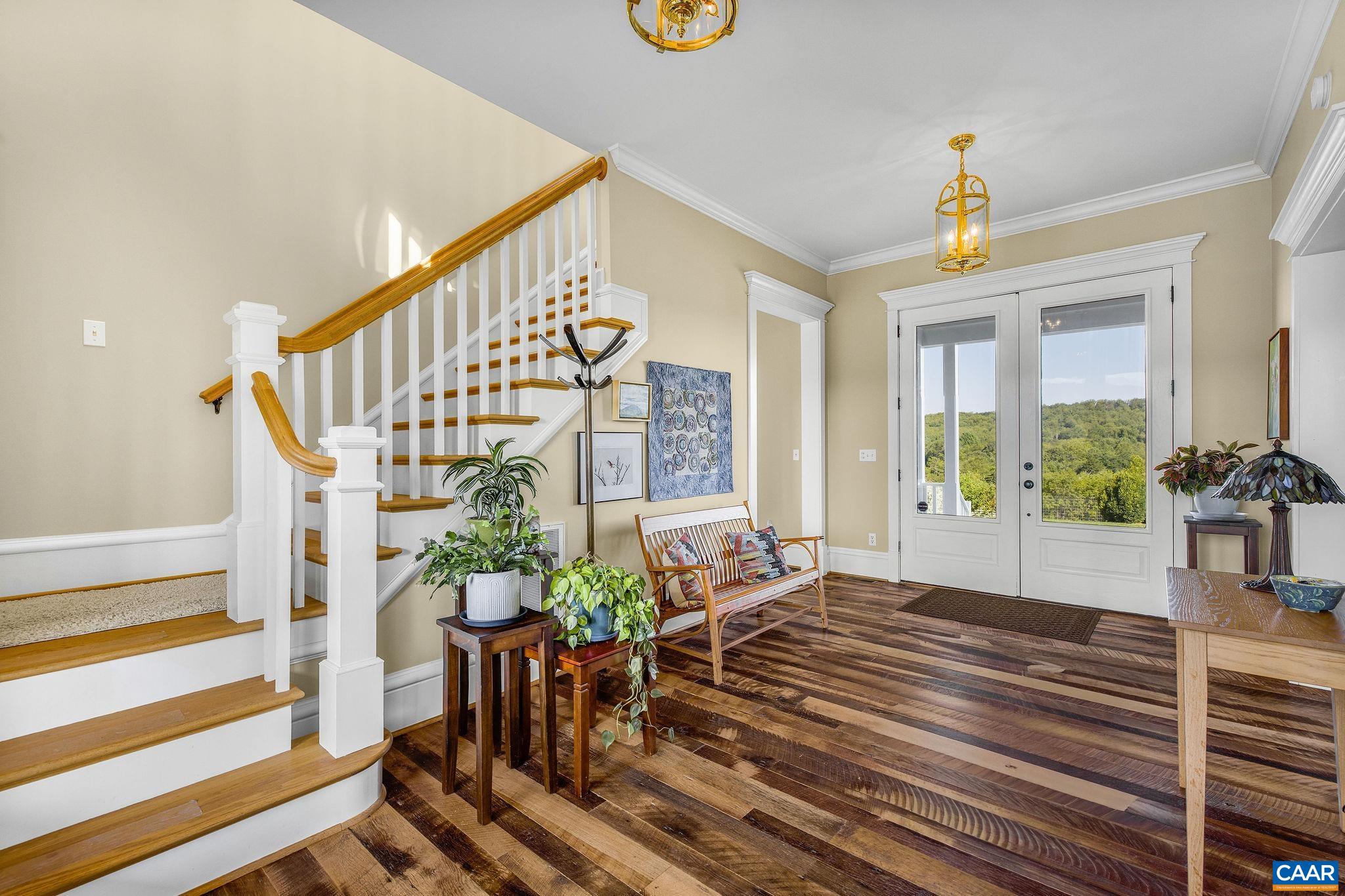 Front and back stairs to second floor