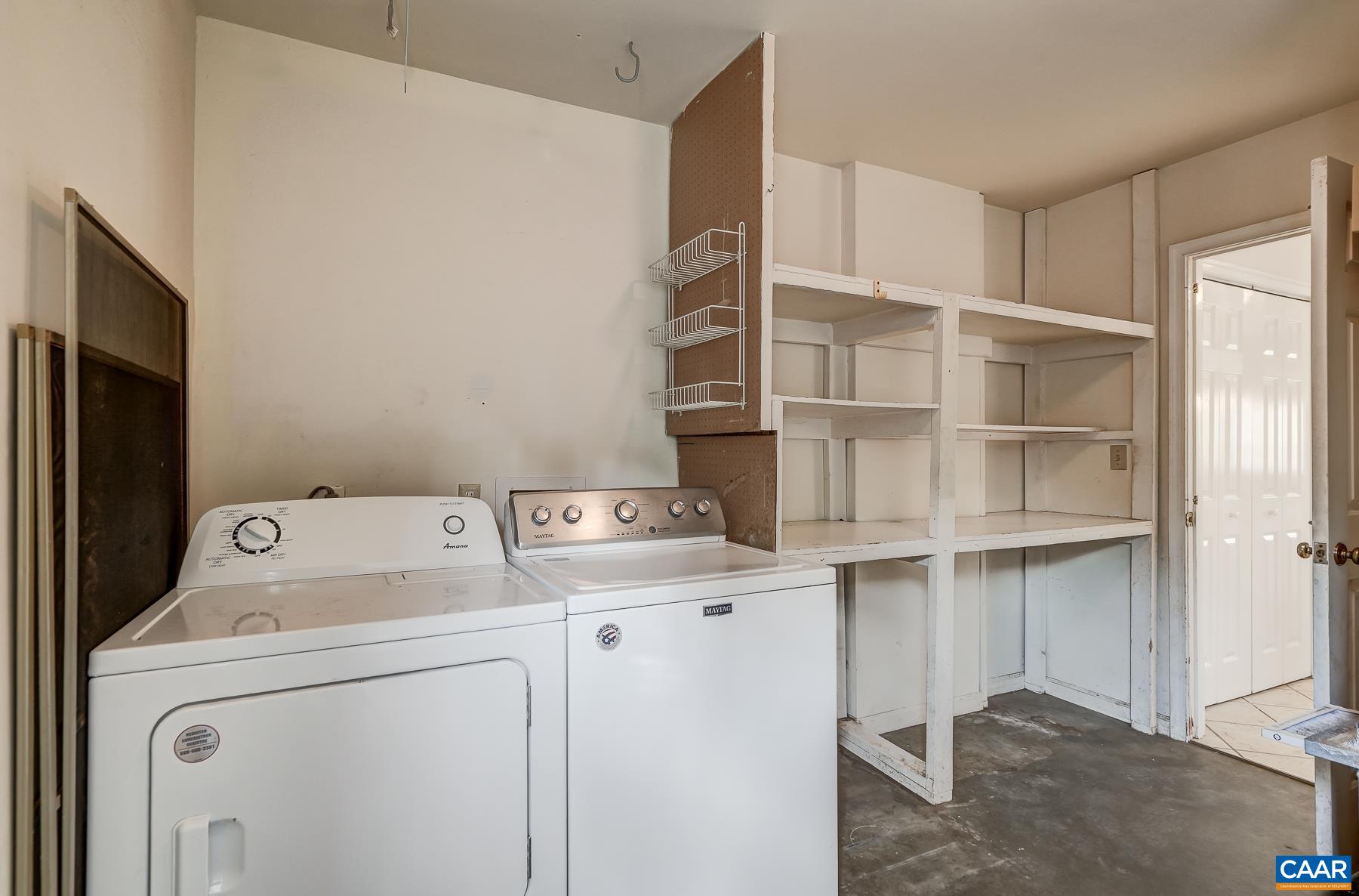 Mudroom/laundry room on the main level.
