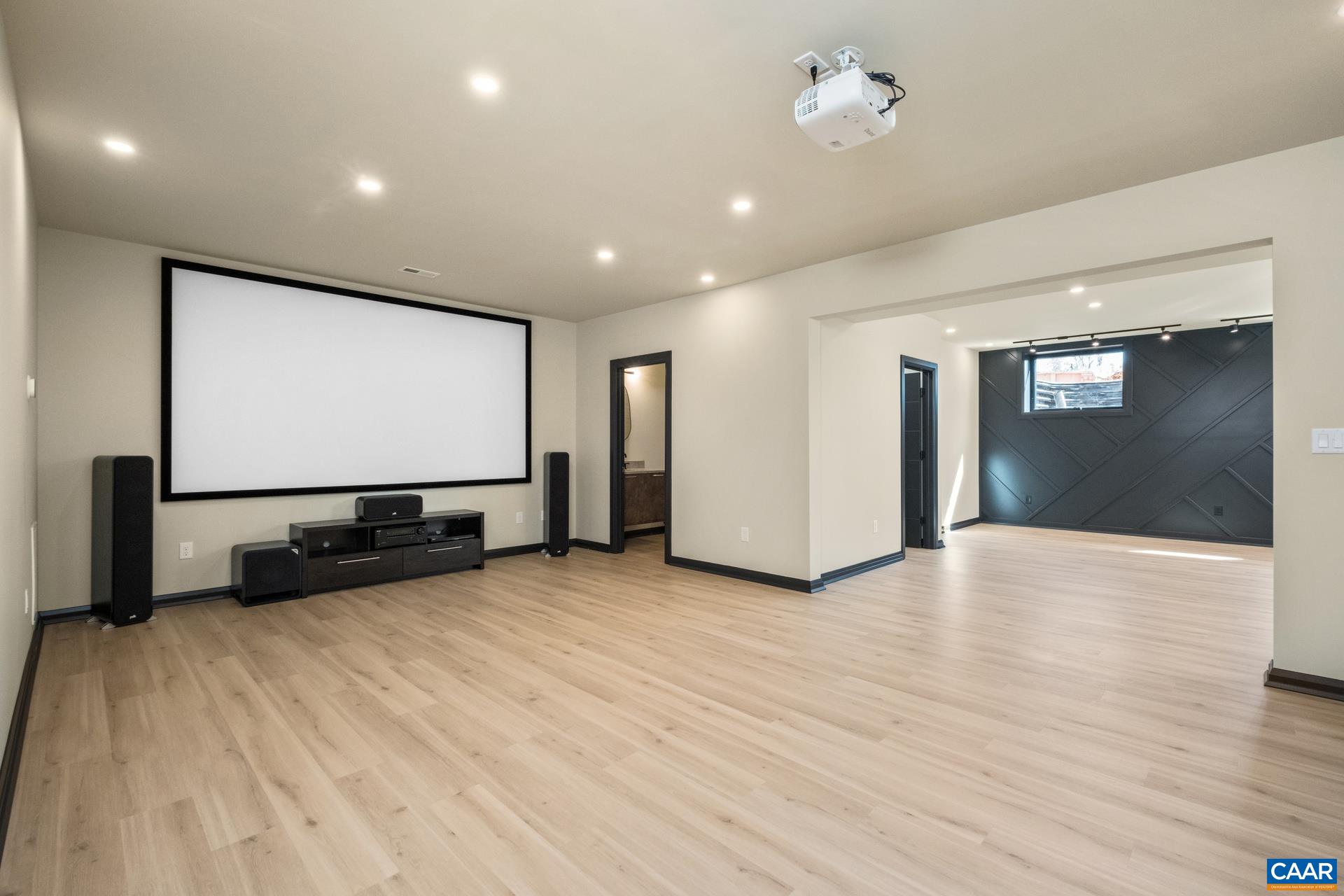 Basement media room