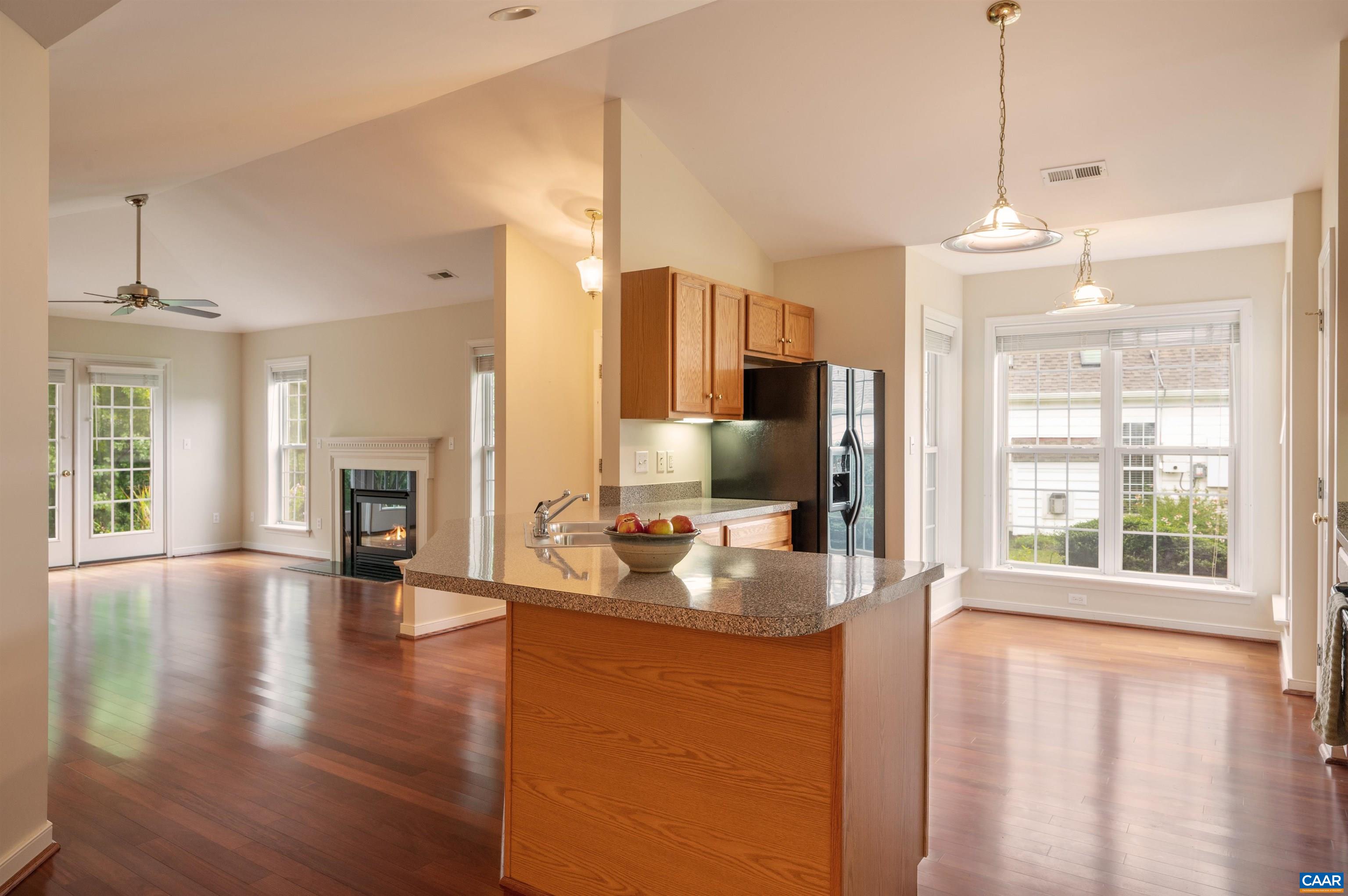 The open floor plan flows nicely. The open floor plan flows nicely.