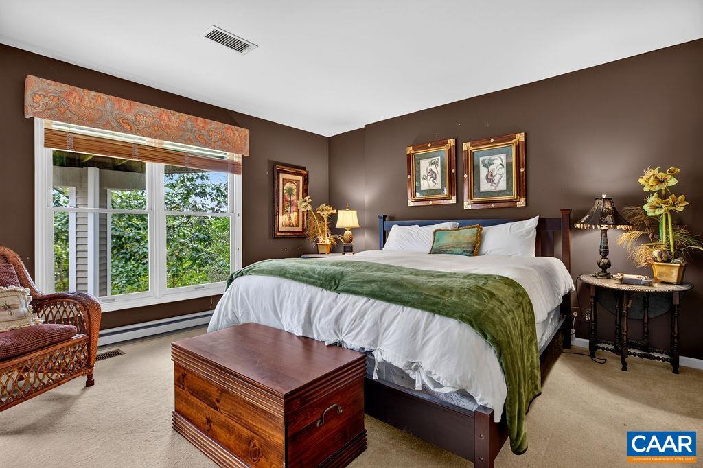 A spacious guest suite on the lower level.