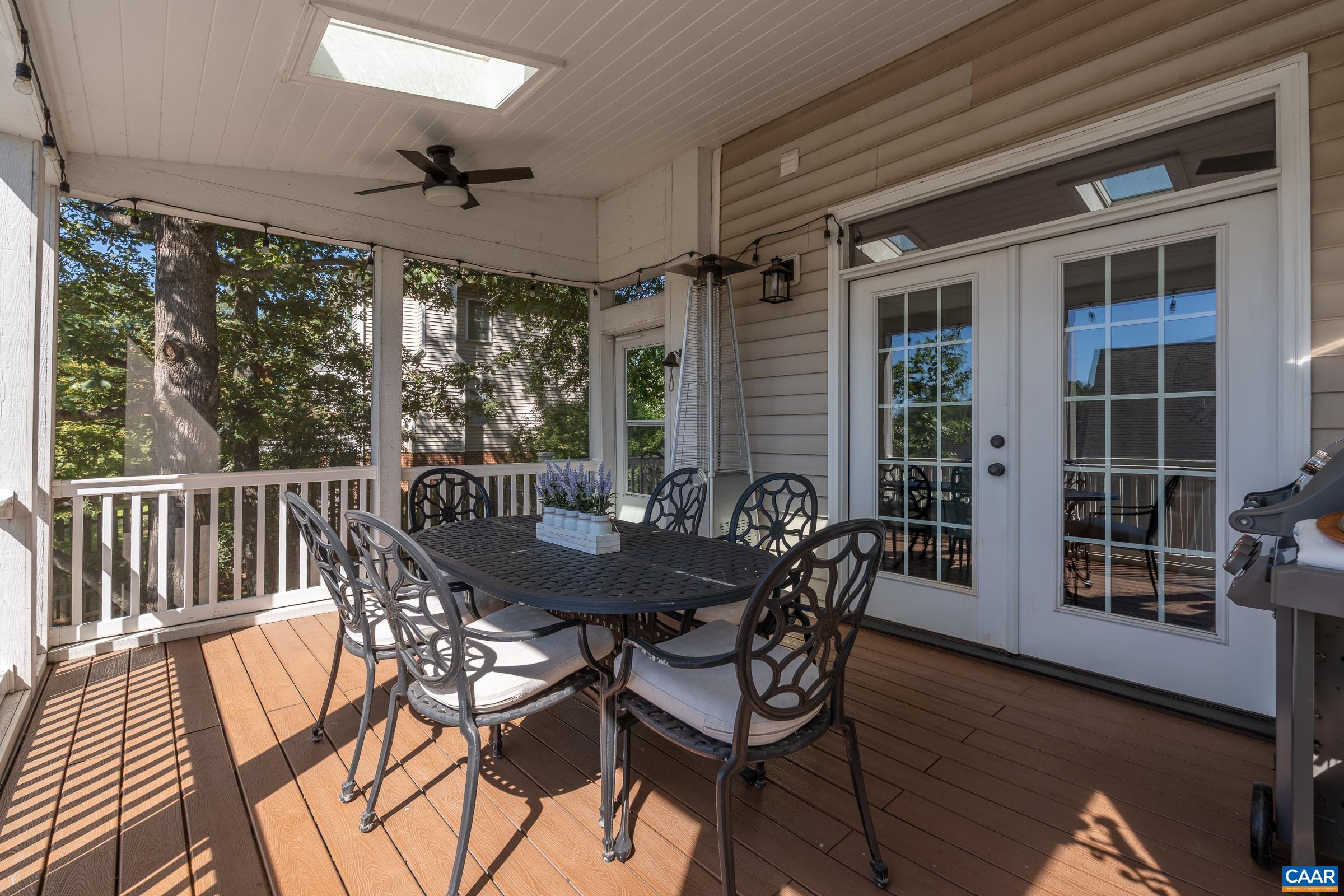 One of two screened porches. One of two screened porches.