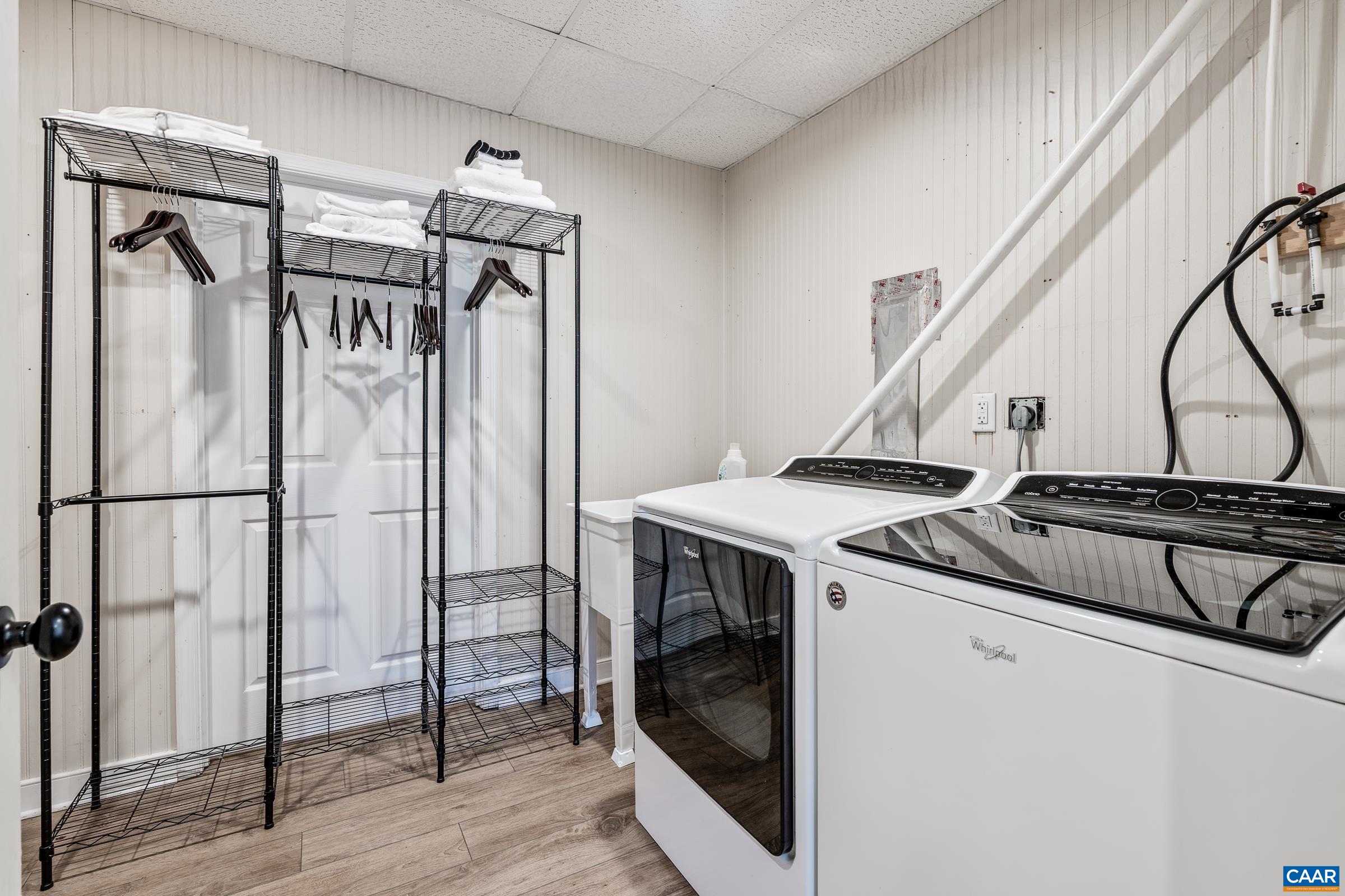 Lower level laundry room. Lower level laundry room.