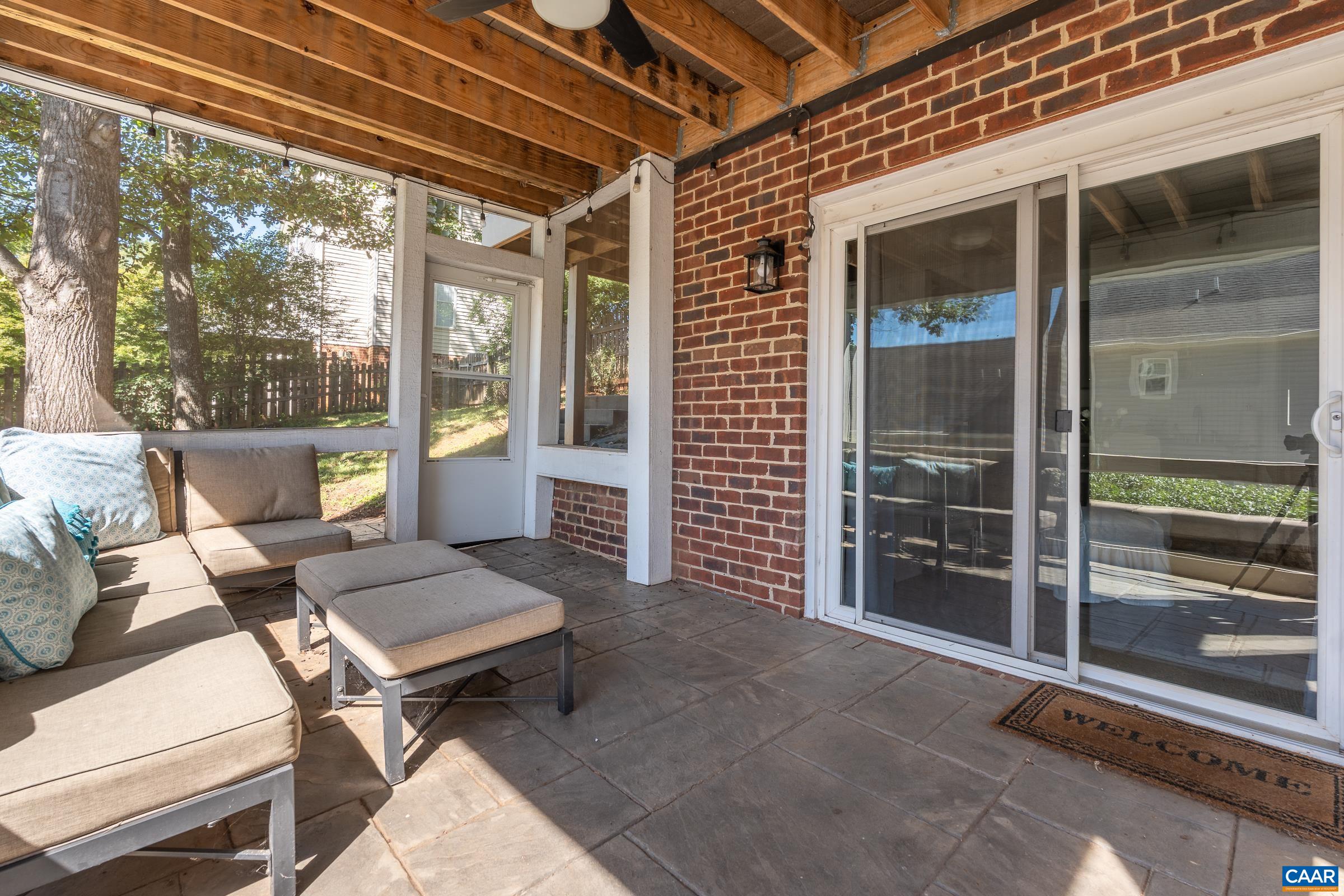 Lower level screened porch Lower level screened porch
