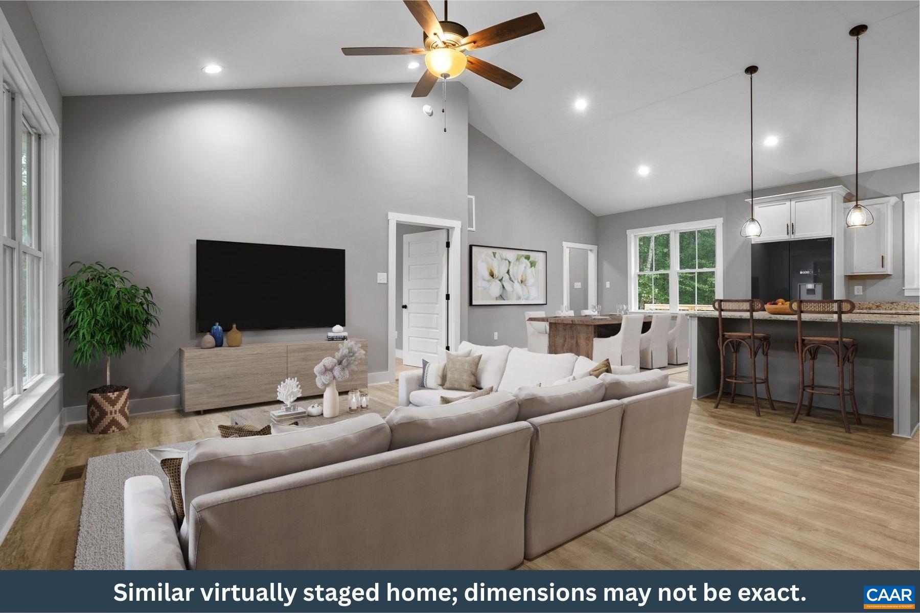 Staged Great Room Staged Great Room