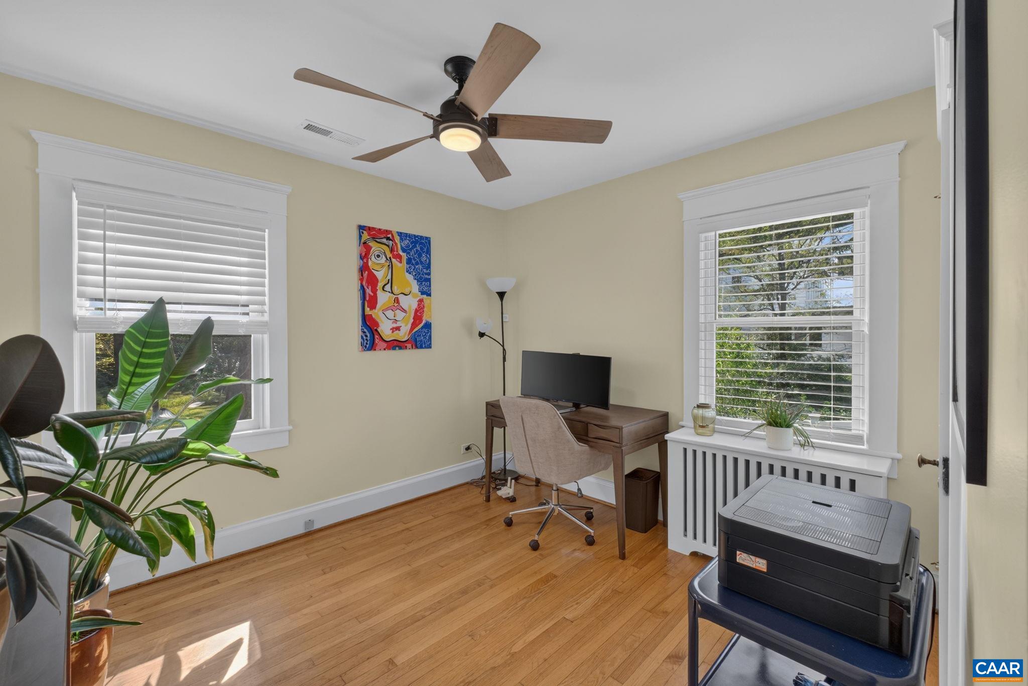 Second bedroom used as an office. Second bedroom used as an office.