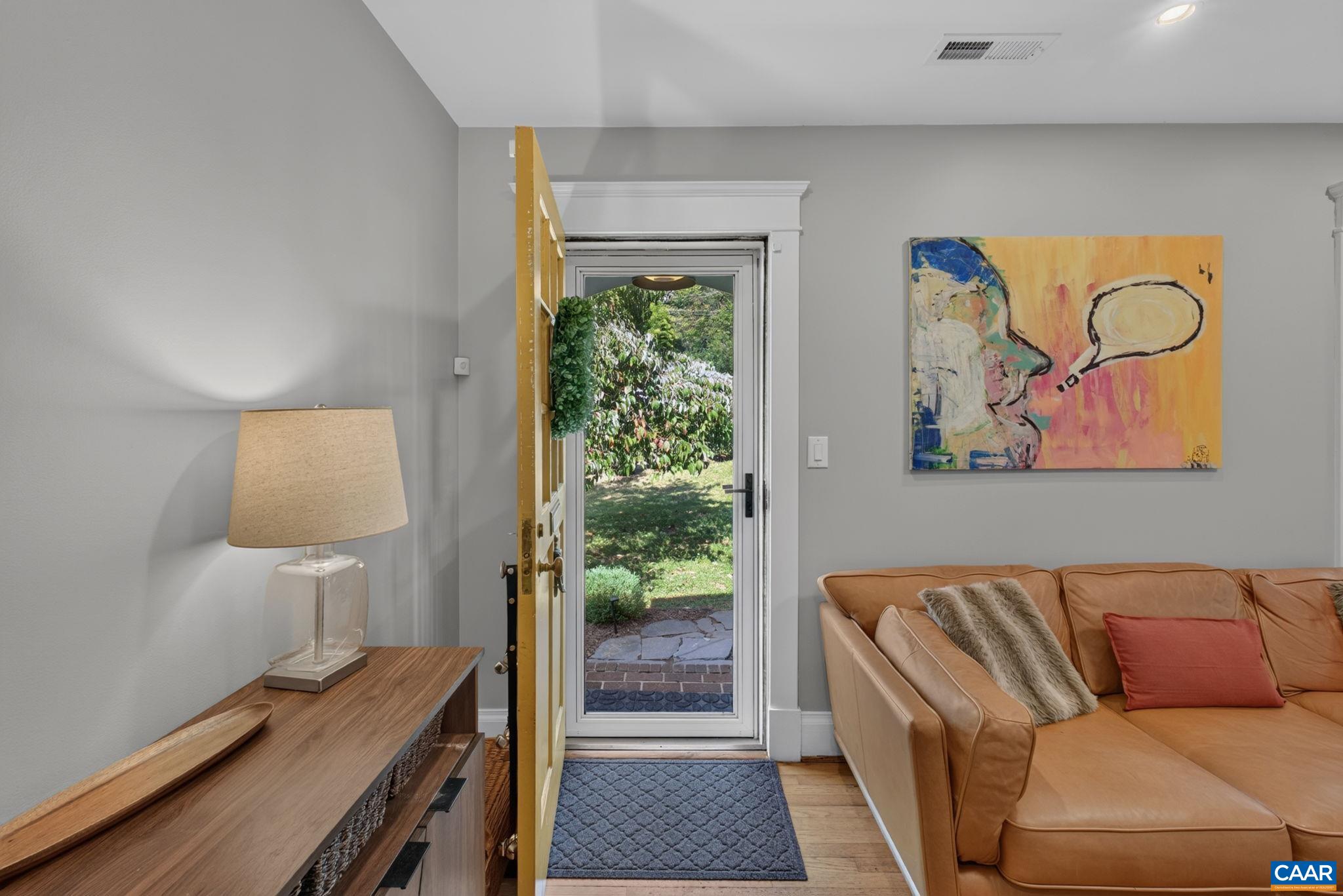 Step inside to a cozy living room. Step inside to a cozy living room.