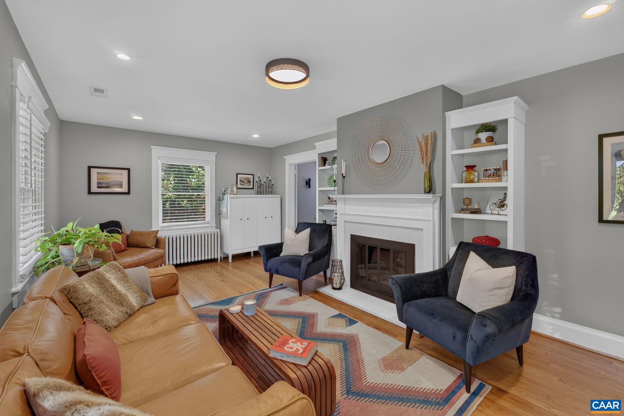 Woodburning fireplace. Woodburning fireplace.