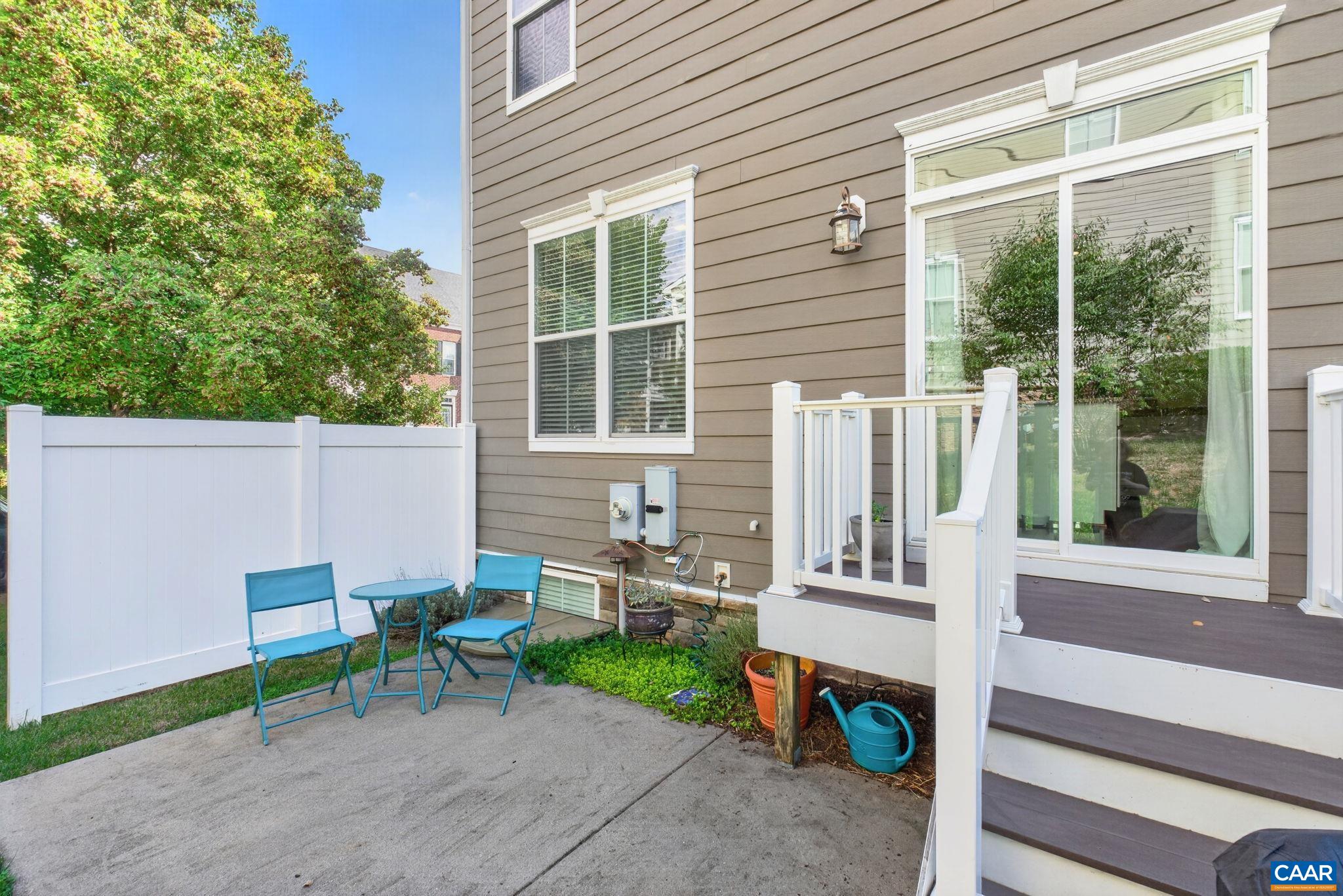 Back patio. Back patio.