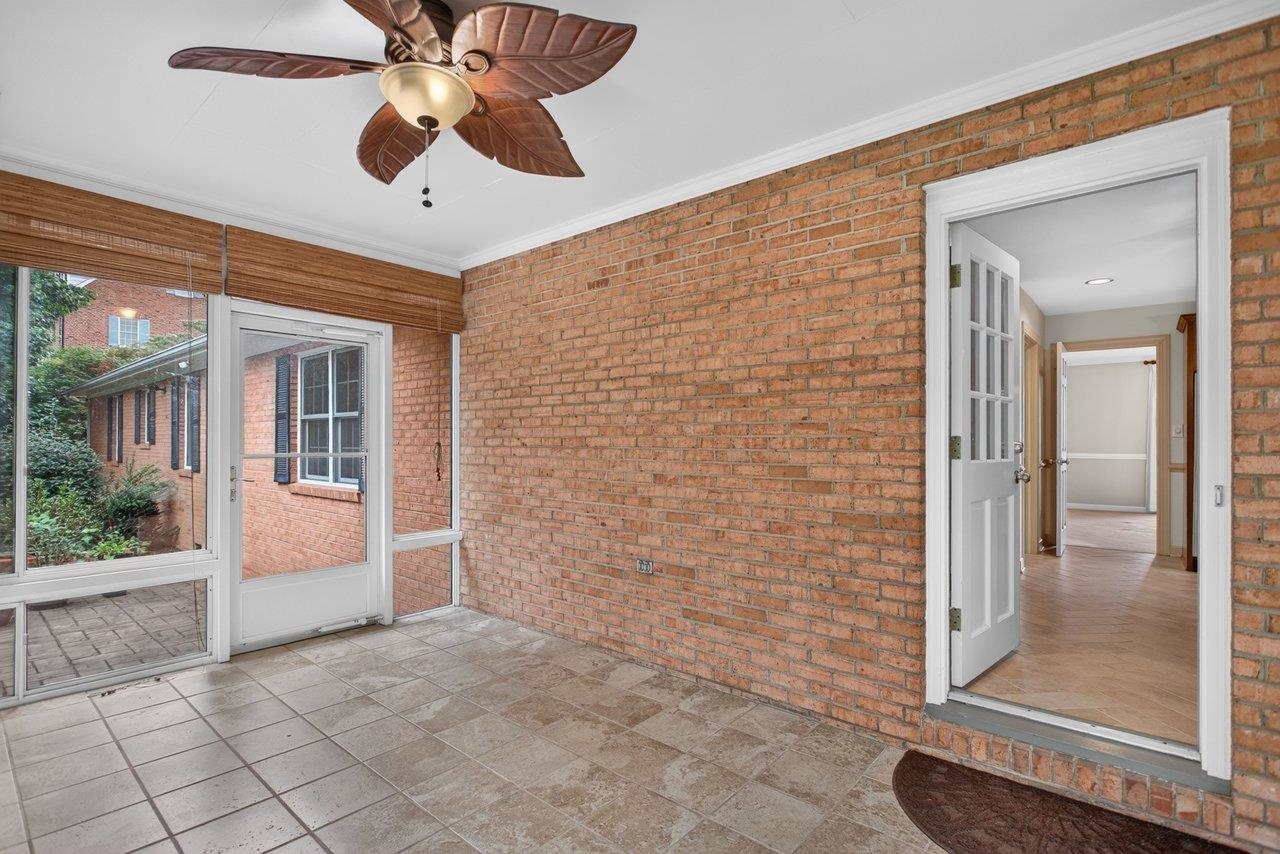 Enjoy the backyard view from this wonderful vantage point.