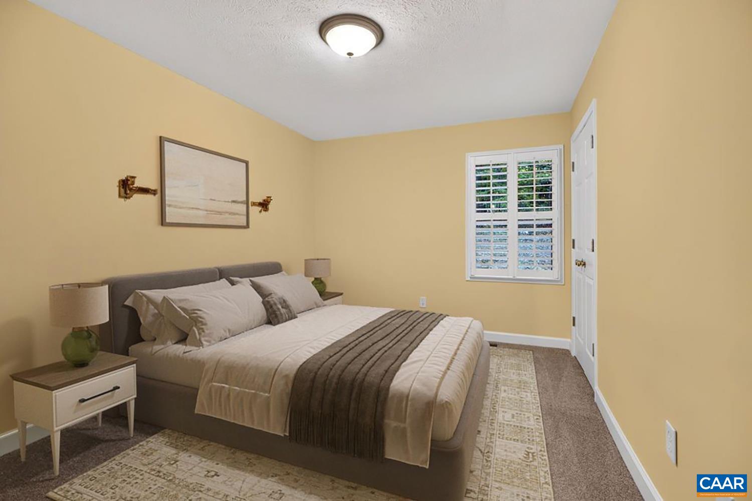 One of two guest bedrooms. The photo has been virtually staged. One of two guest bedrooms. The photo has been virtually staged.