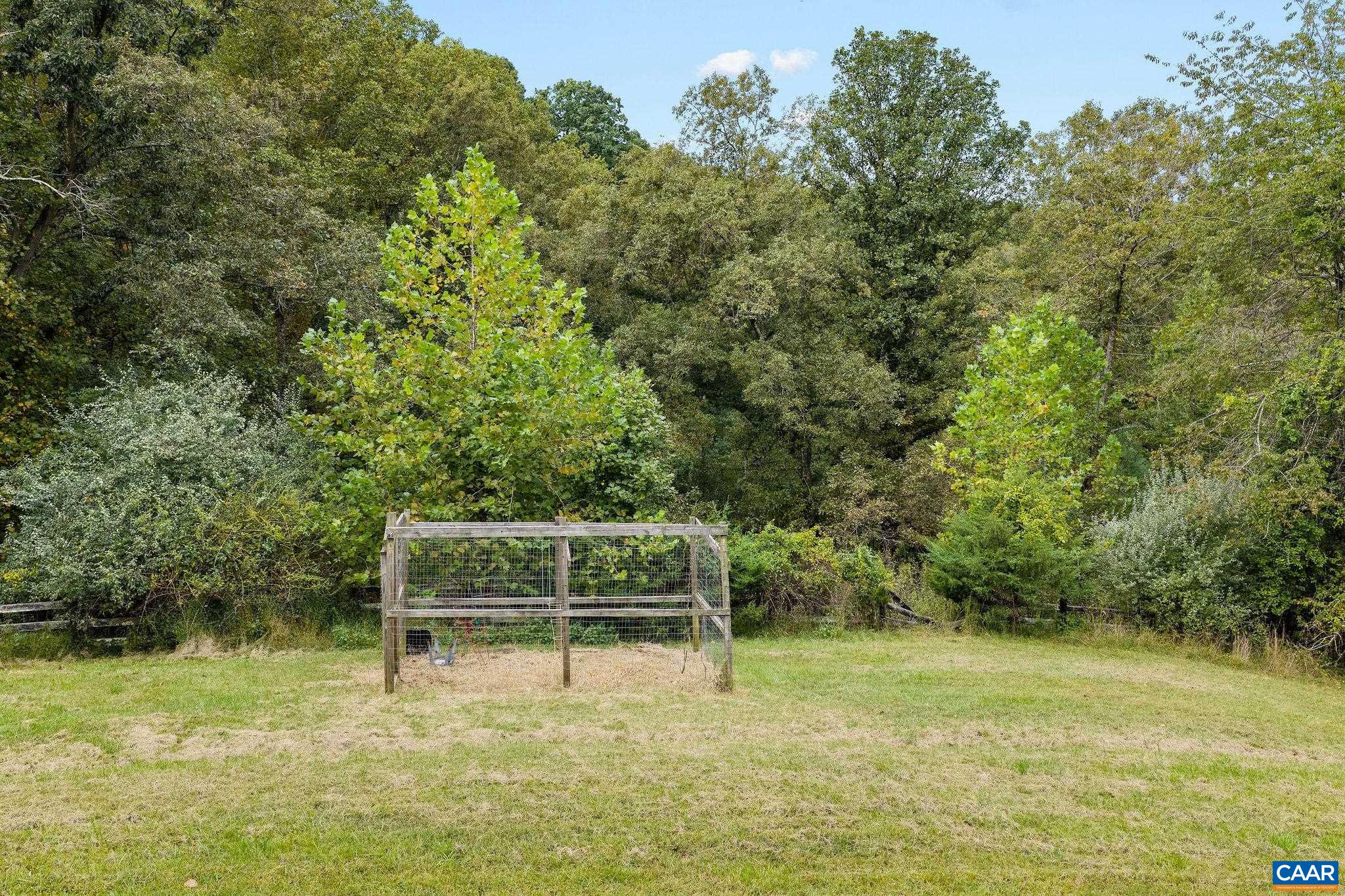 Six foot deer fence protect this garden in a sunny spot on the property, also allowing room for expansion. Six foot deer fence protect this garden in a sunny spot on the property, also allowing room for expansion.