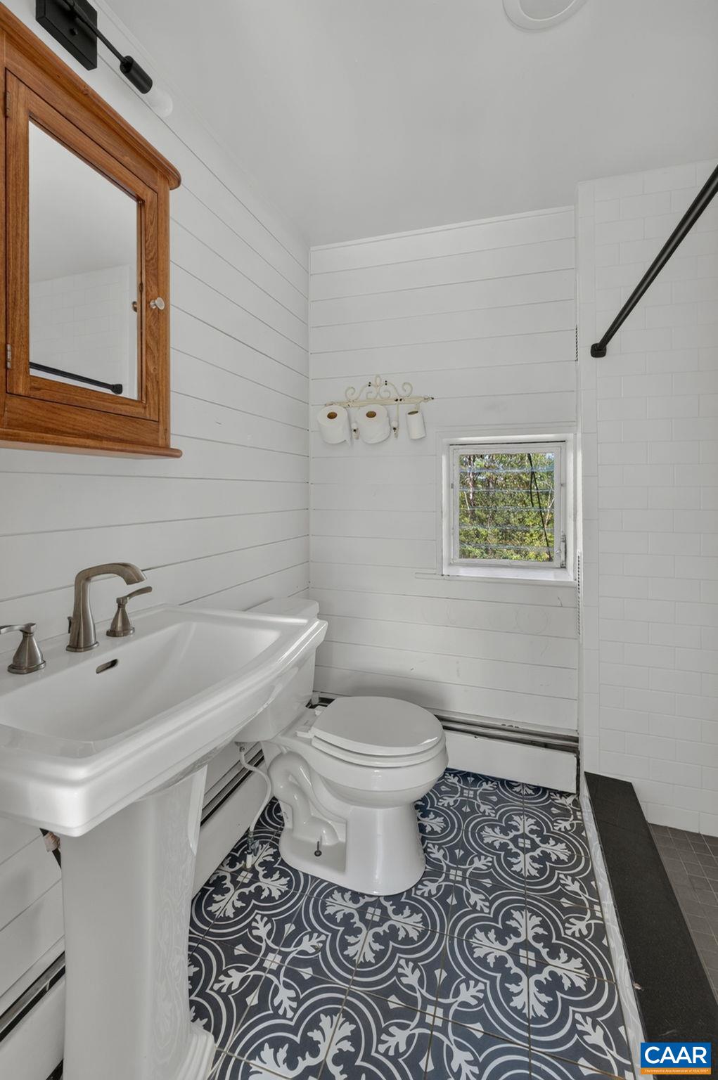 Primary bathroom with shower. Primary bathroom with shower.