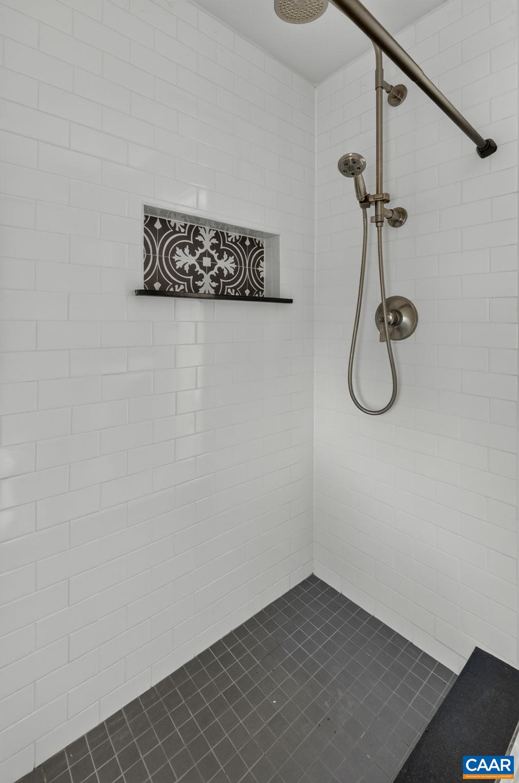 Primary shower. Primary shower.