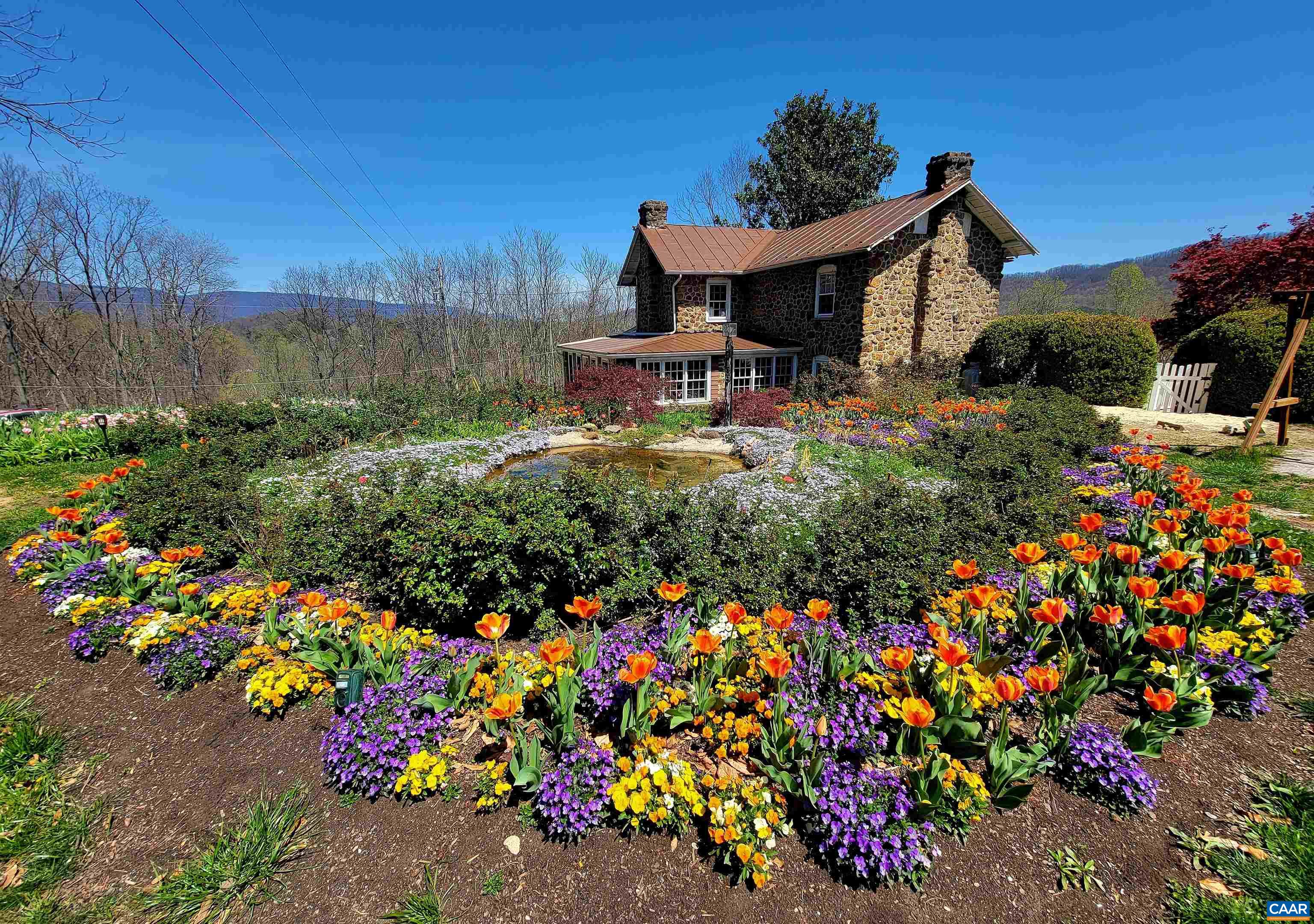 The home in springtime. There are thousands of planted bulbs! The home in springtime. There are thousands of planted bulbs!