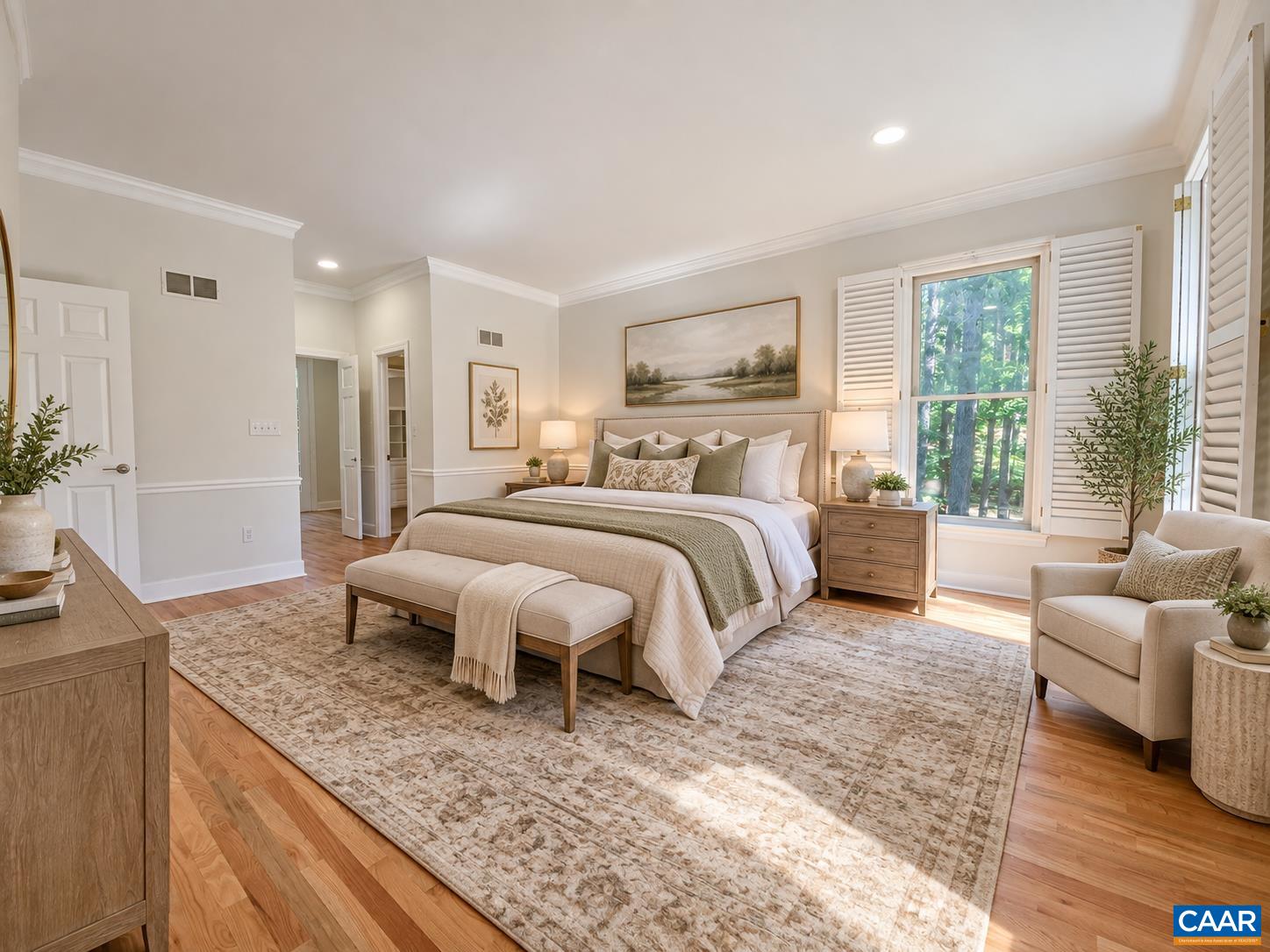 Virtually staged