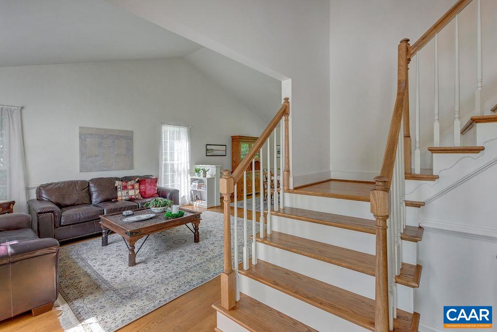 Foyer upon entry with stairs leading up.