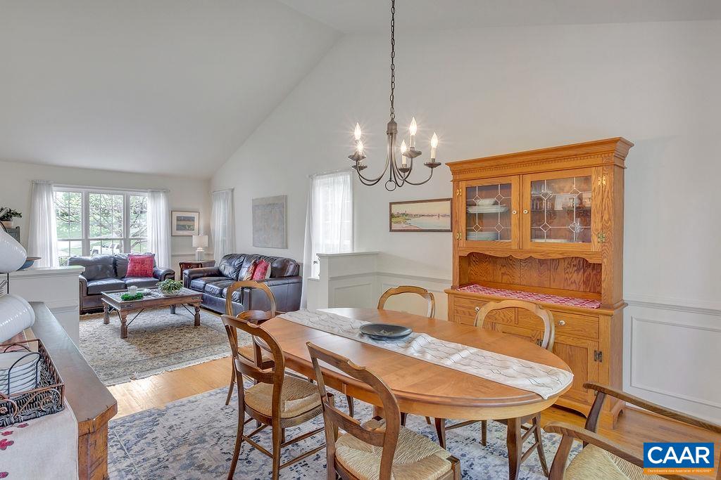 Dining and living rooms.