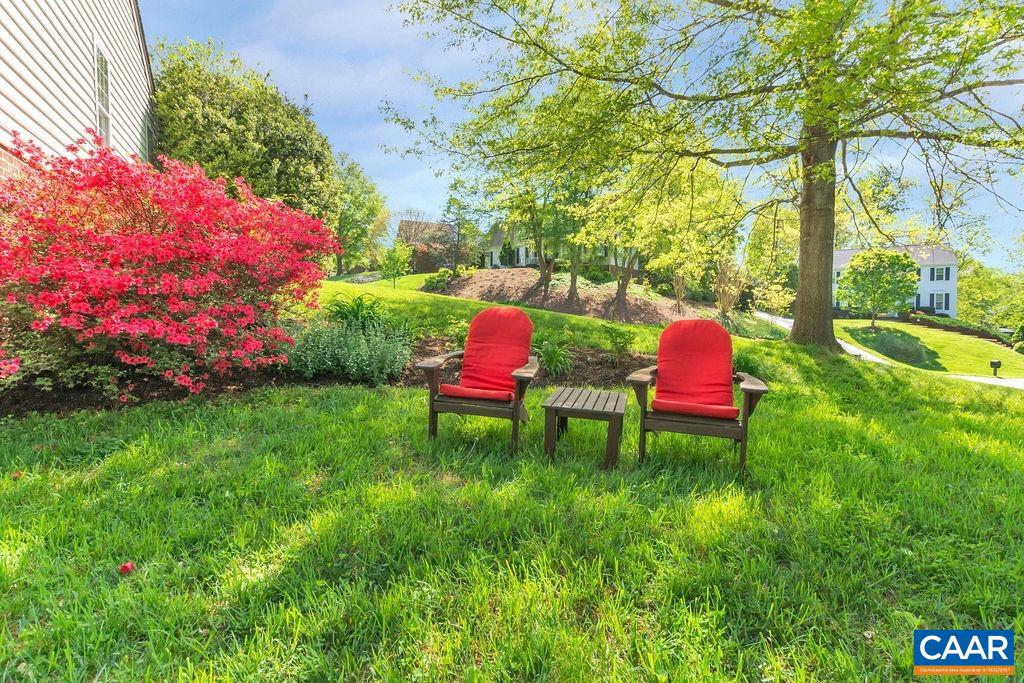 Backyard relaxing spot.