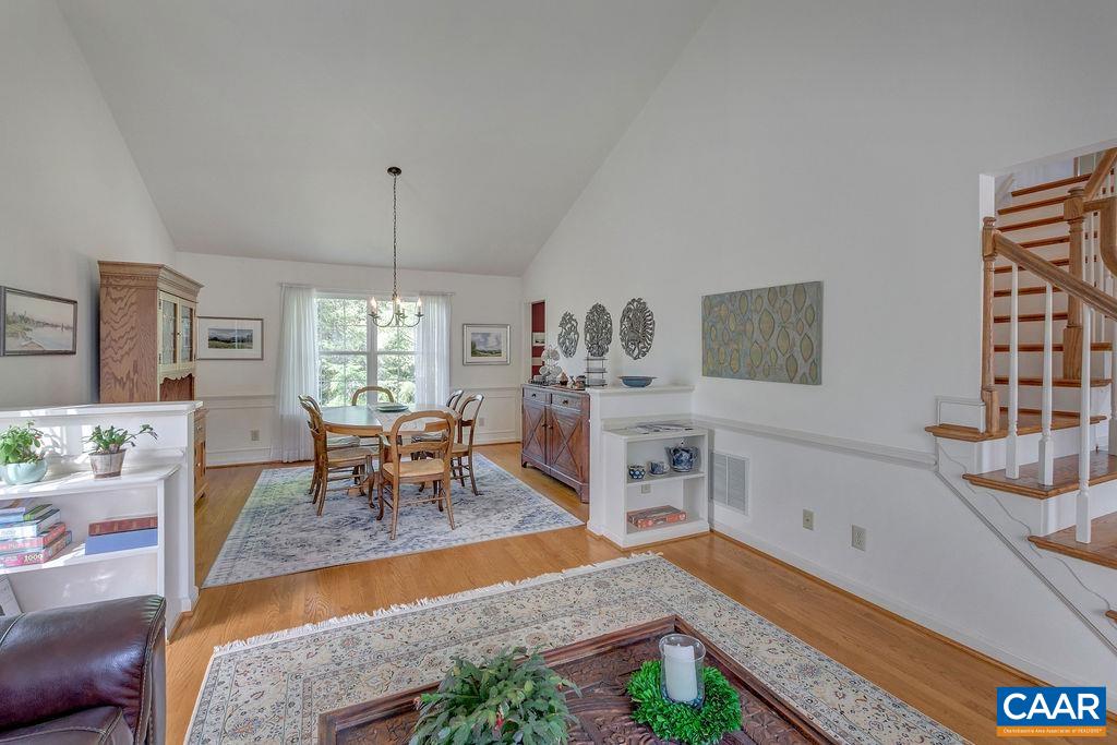 Living room and dining room.