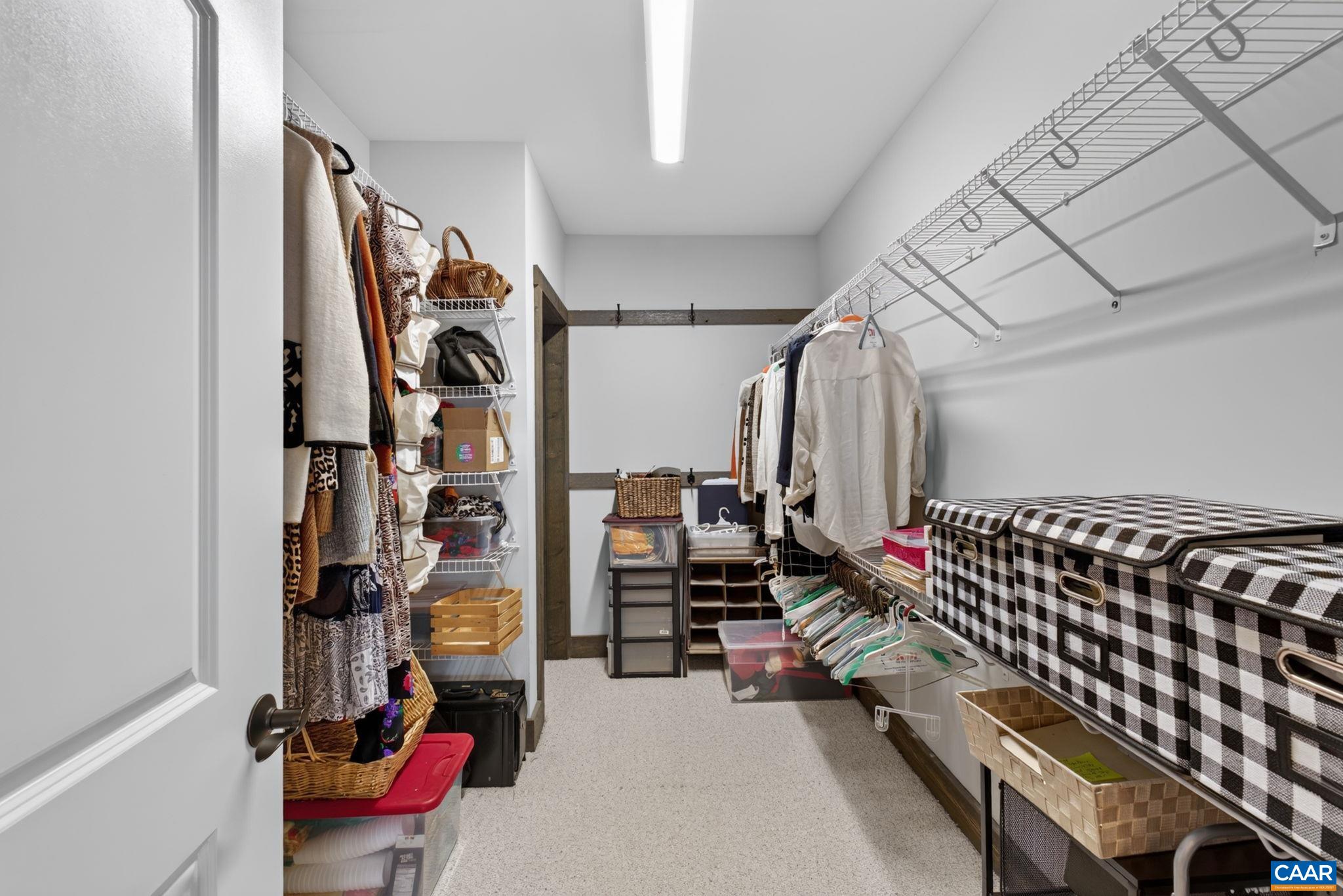 Extra-large storage closet on this level is perfect for out of season clothing Extra-large storage closet on this level is perfect for out of season clothing