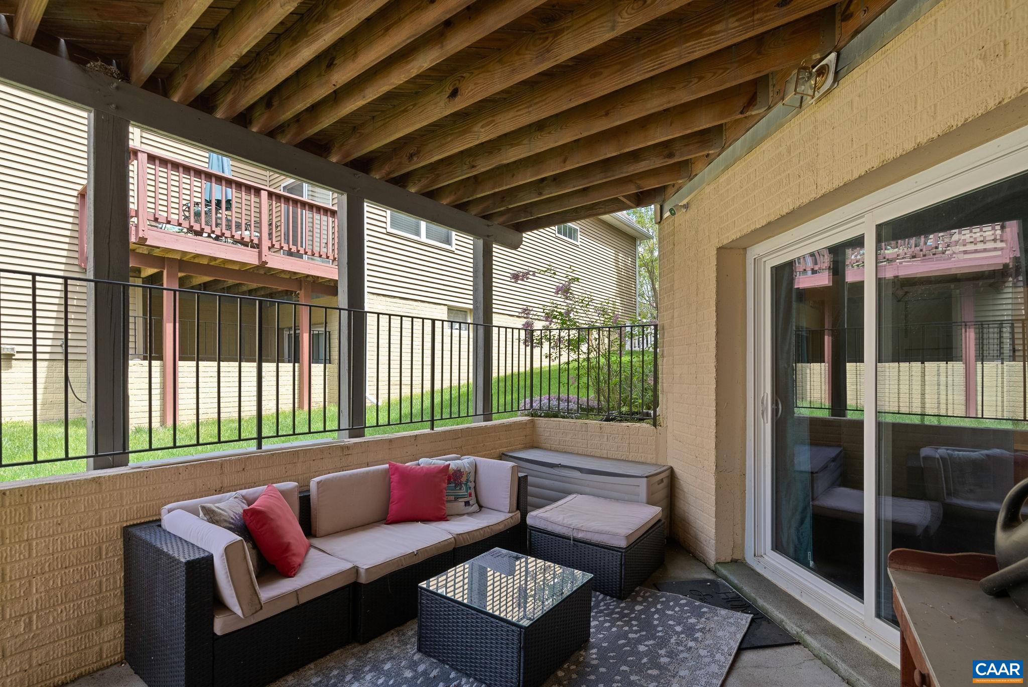 Access this terrace level patio directly from basement Access this terrace level patio directly from basement