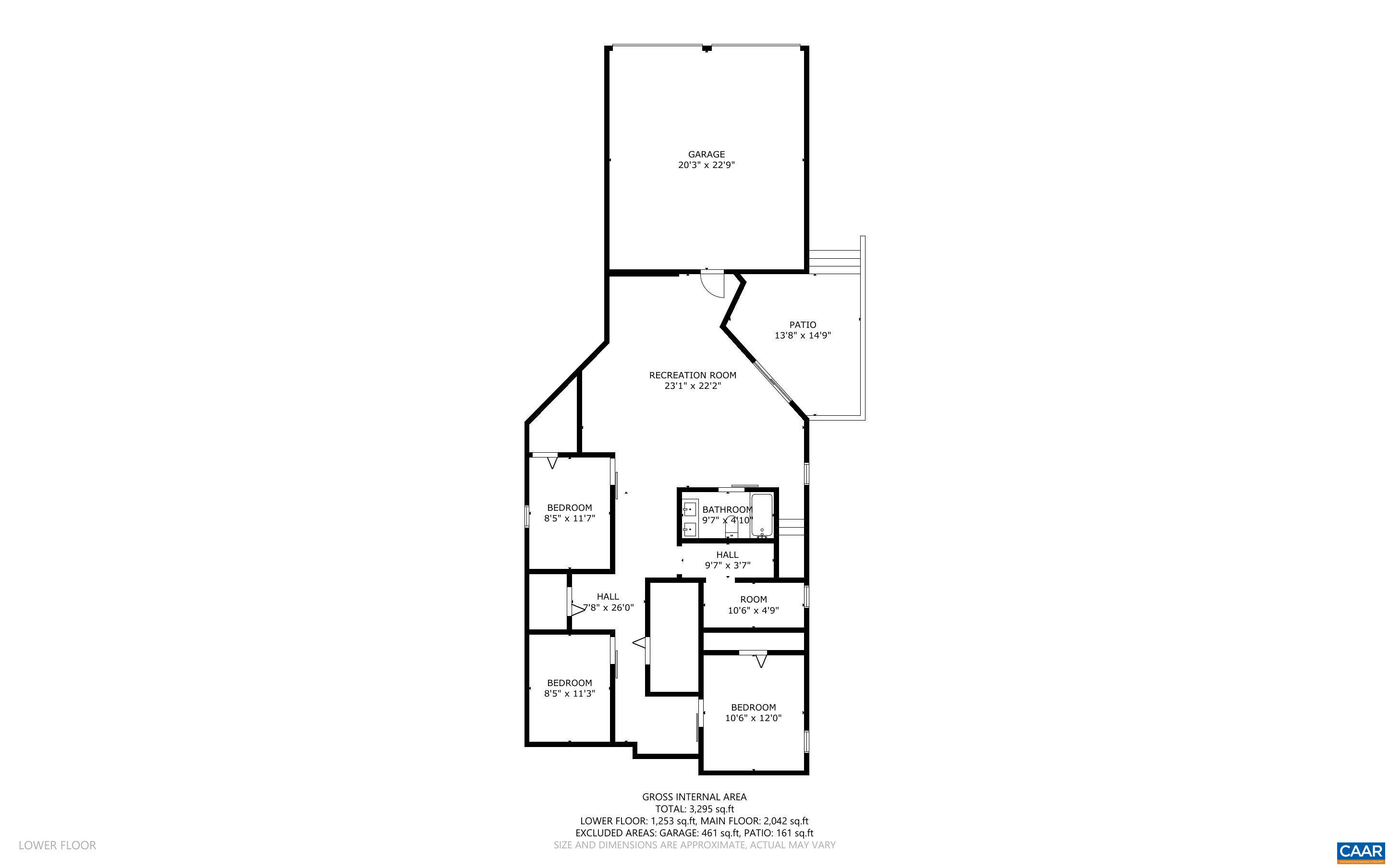 The 3 rooms indicated as bedrooms although being used that way are a craftroom, office and work out room The 3 rooms indicated as bedrooms although being used that way are a craftroom, office and work out room