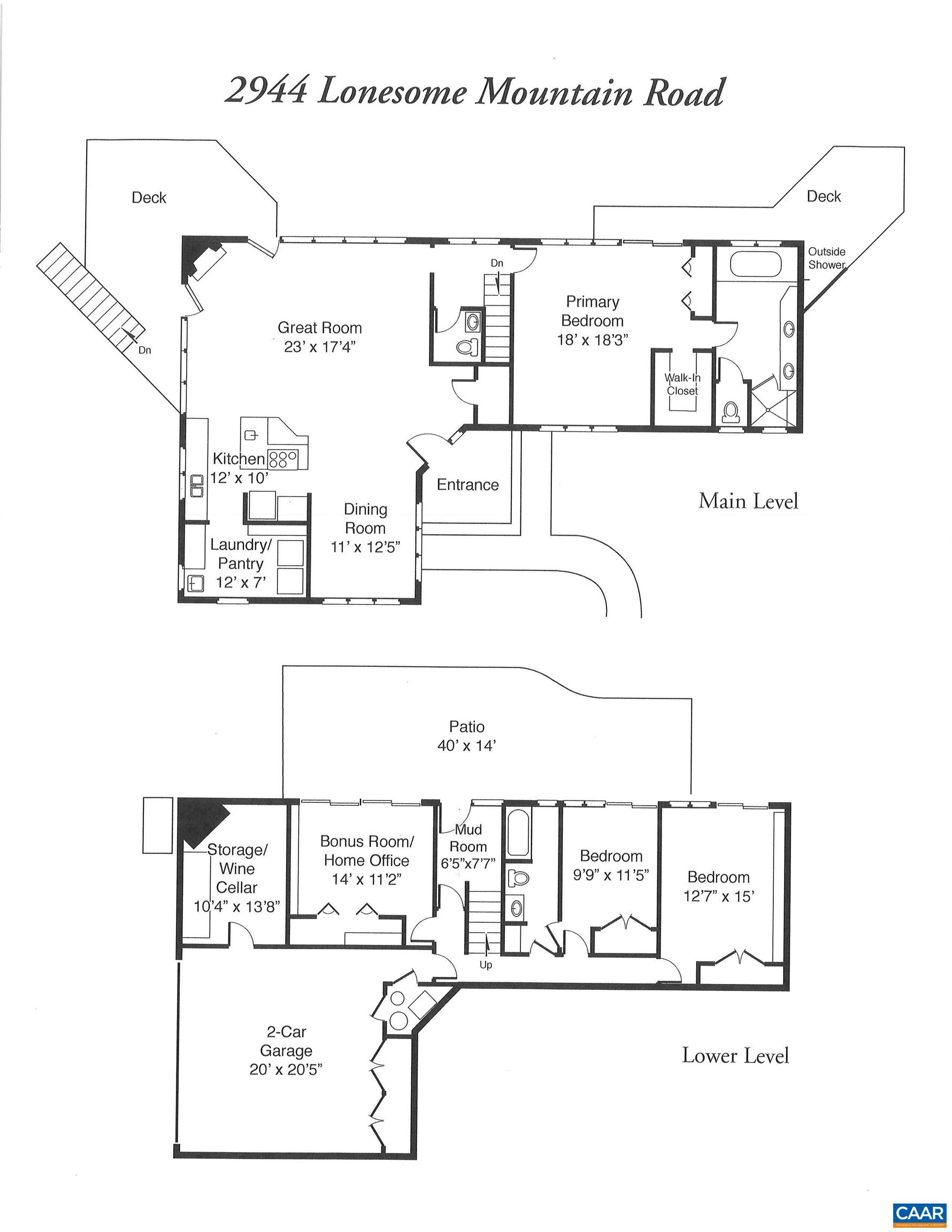 2944 LONESOME MOUNTAIN RD, CHARLOTTESVILLE, Virginia 22911, 3 Bedrooms Bedrooms, ,2 BathroomsBathrooms,Residential,OLD OAK,2944 LONESOME MOUNTAIN RD,682767 MLS # 682767