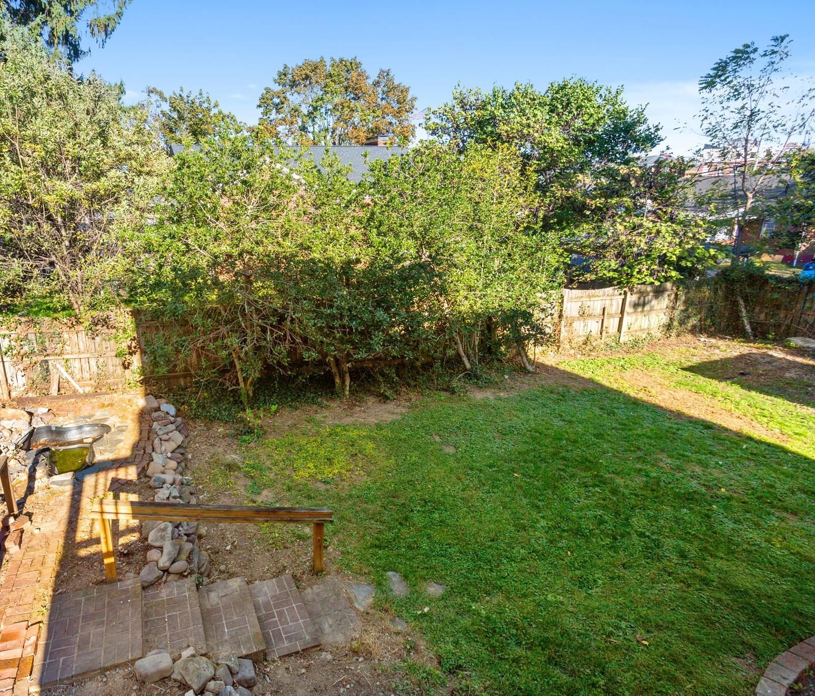 area leading to upper patio; design to your taste! area leading to upper patio; design to your taste!