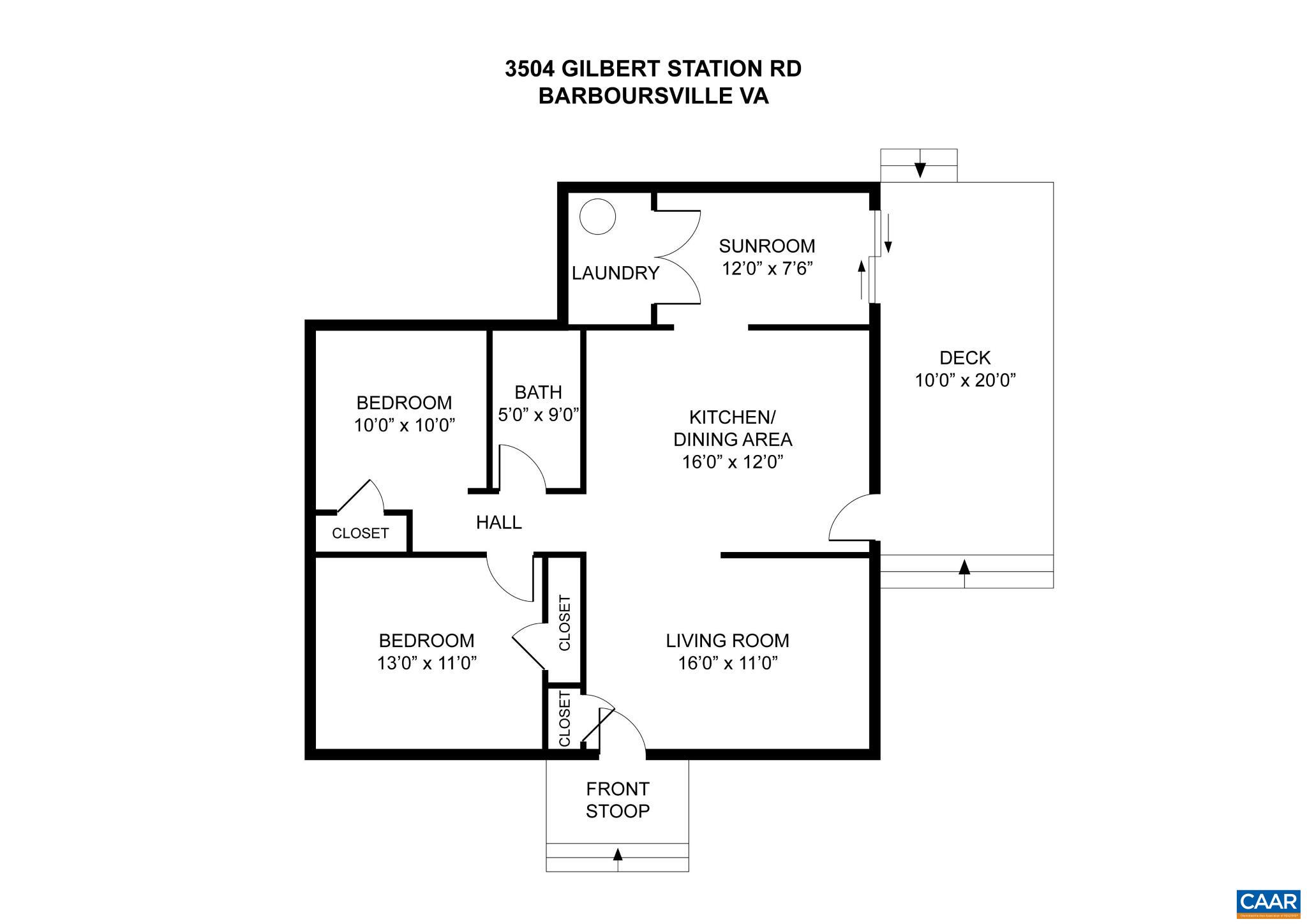 3504 GILBERT STATION RD, BARBOURSVILLE, Virginia 22923, 2 Bedrooms Bedrooms, ,1 BathroomBathrooms,Residential,3504 GILBERT STATION RD,682892 MLS # 682892