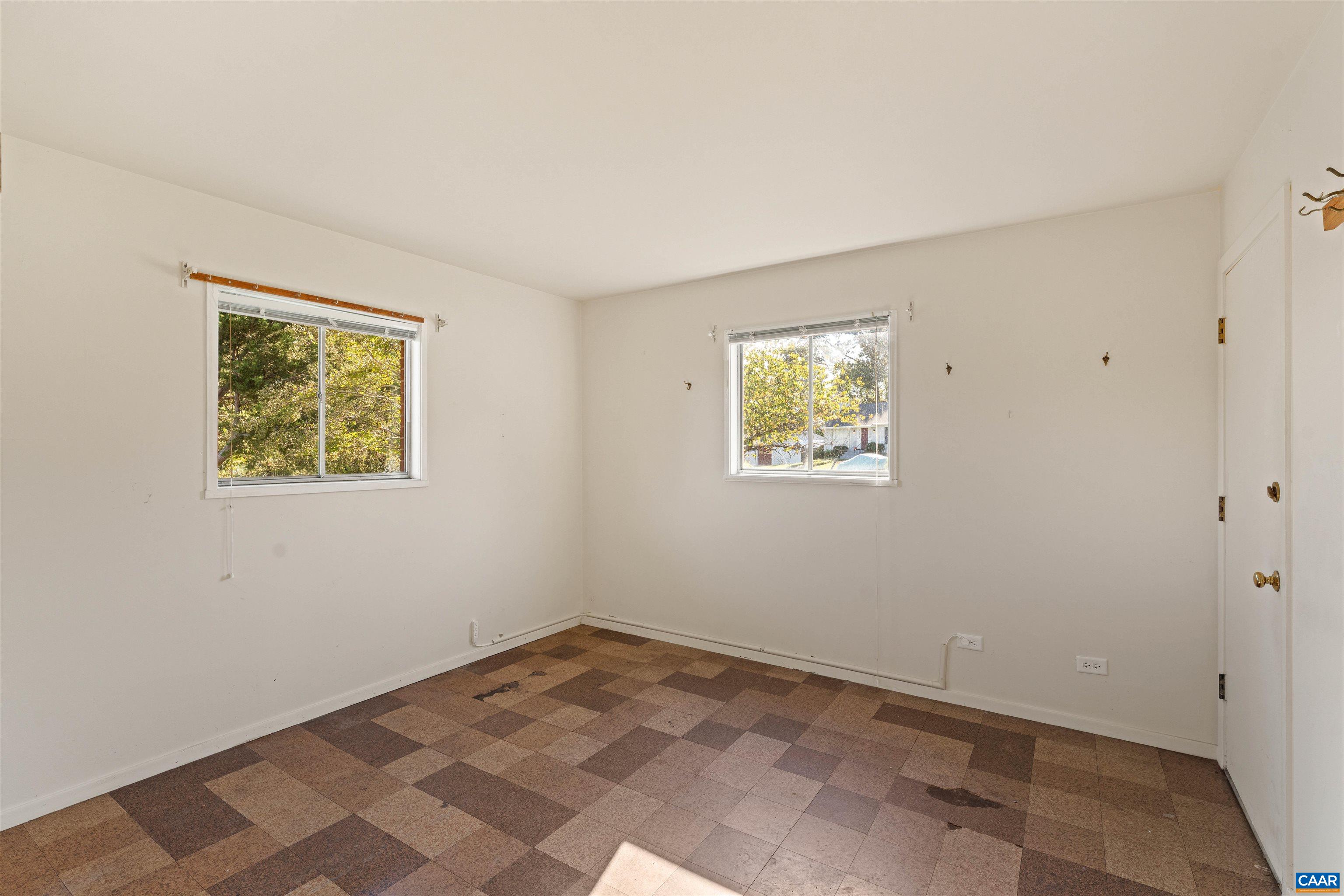 Adjcent to living room with direct access to garage