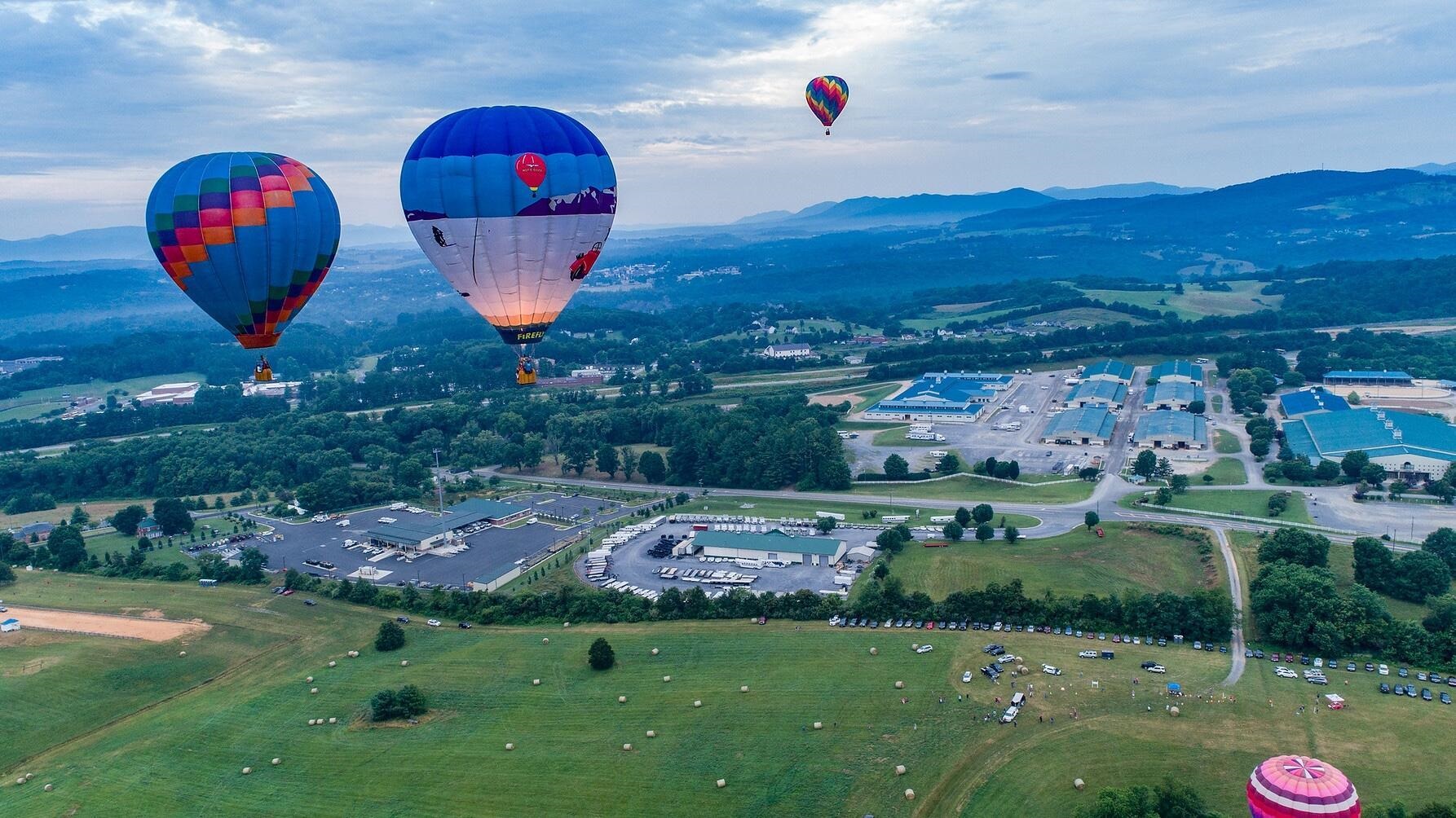 4th of July balloons go up from the Horse Center. 4th of July balloons go up from the Horse Center.