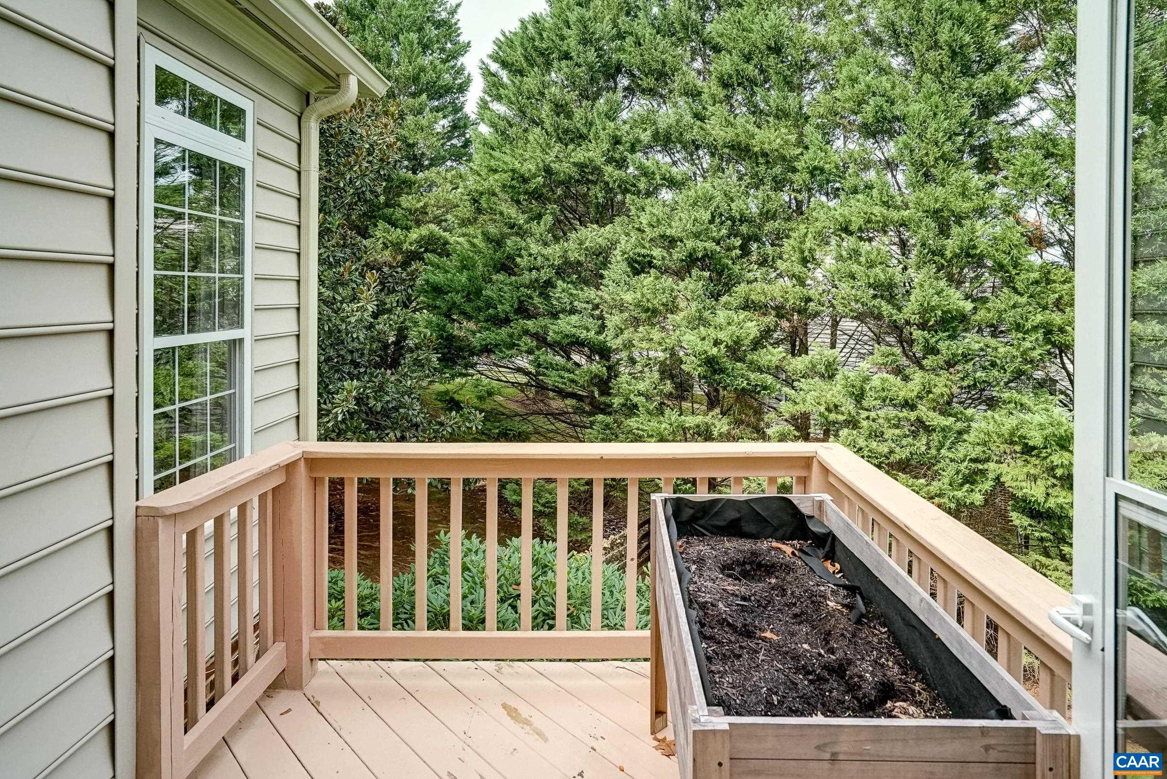 Deck off of screened-in porch Deck off of screened-in porch