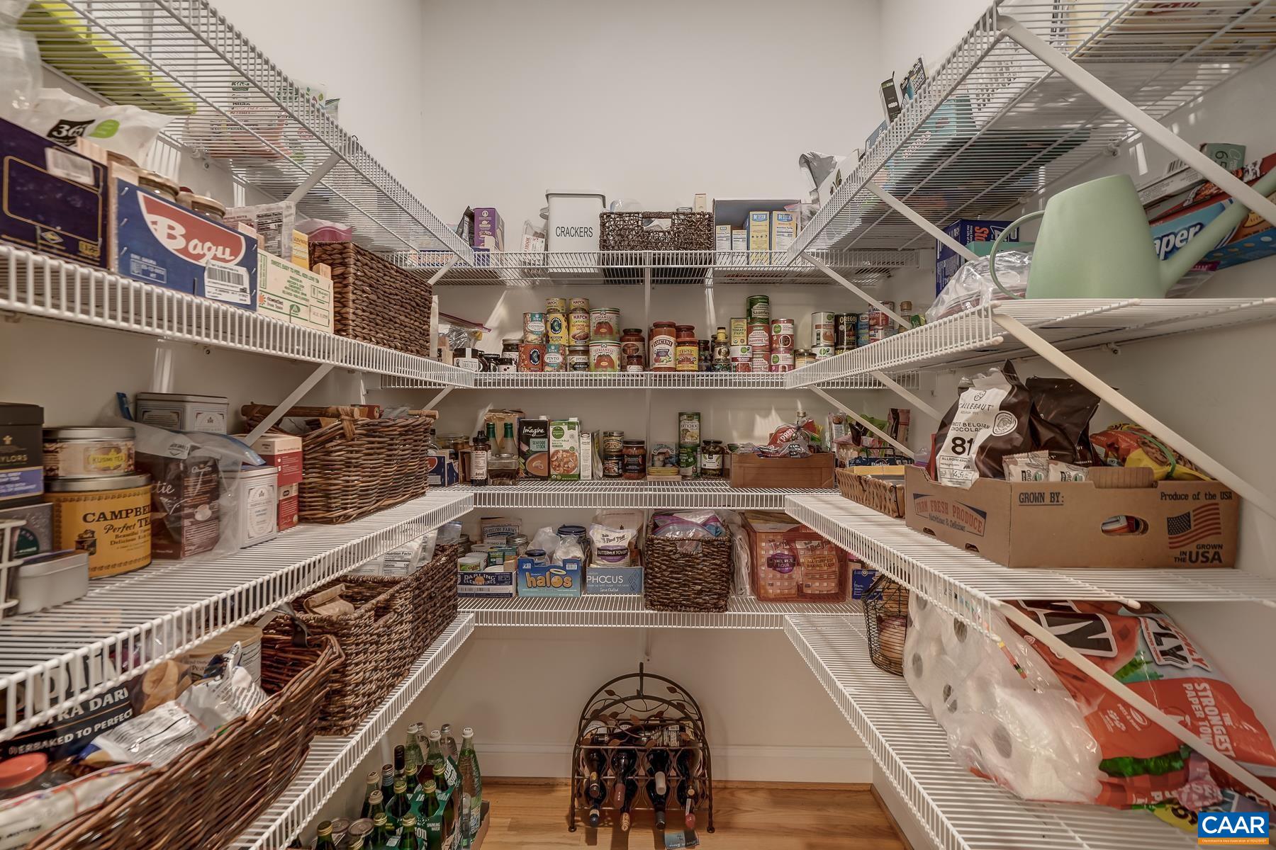 Large walk-in pantry Large walk-in pantry