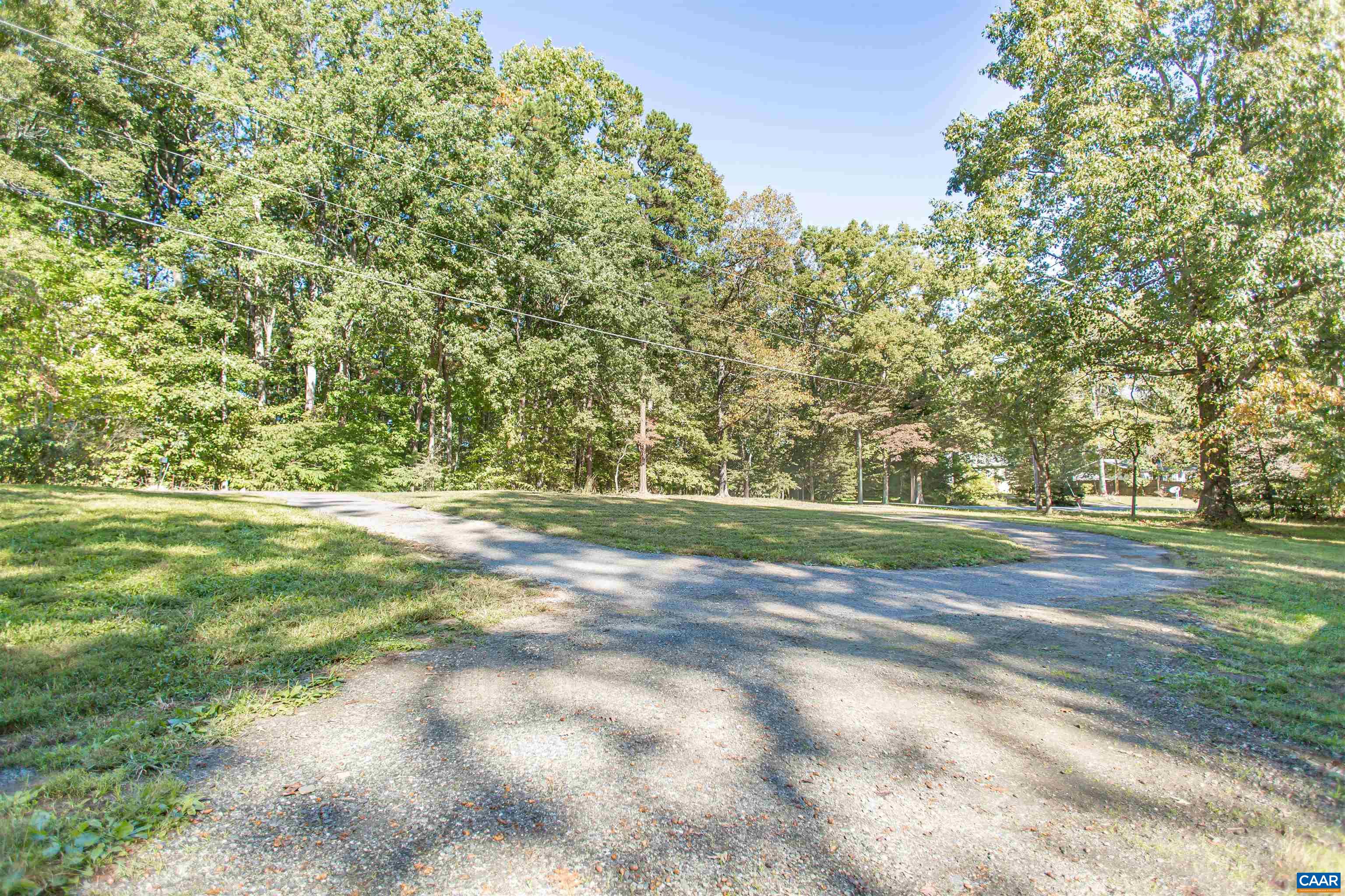 Circular driveway.