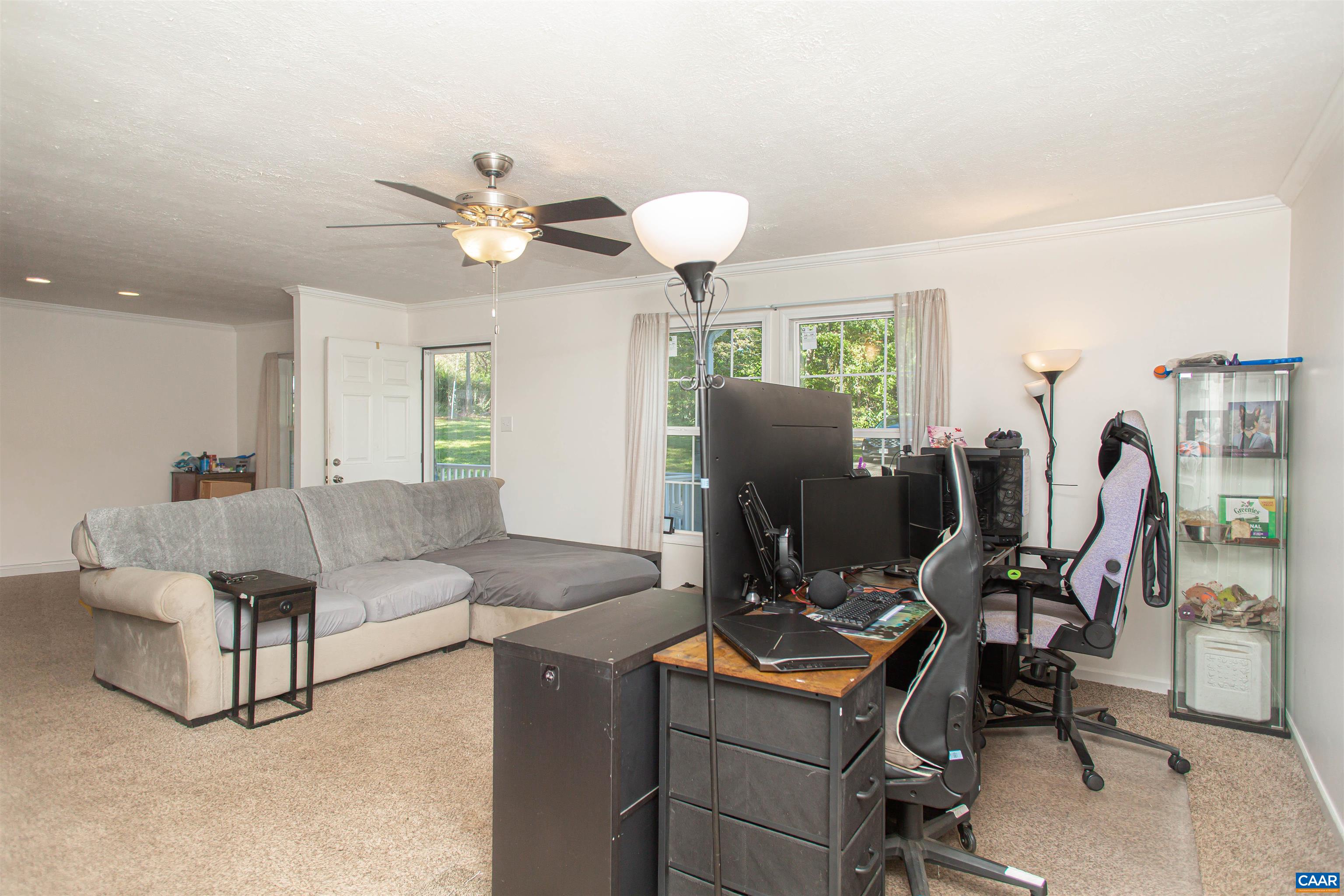 Plenty of space for relaxing, entertaining, play, and work from home setups.