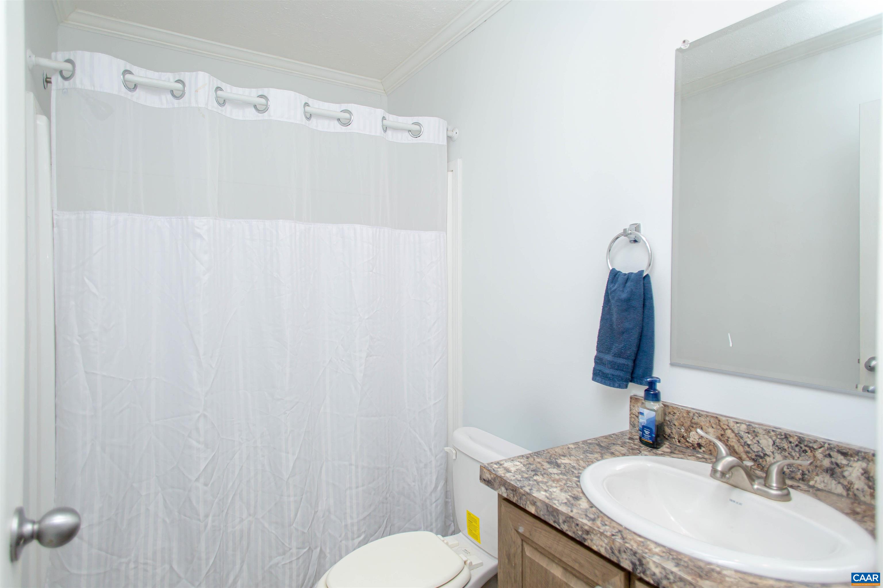 Full bath in the hall.