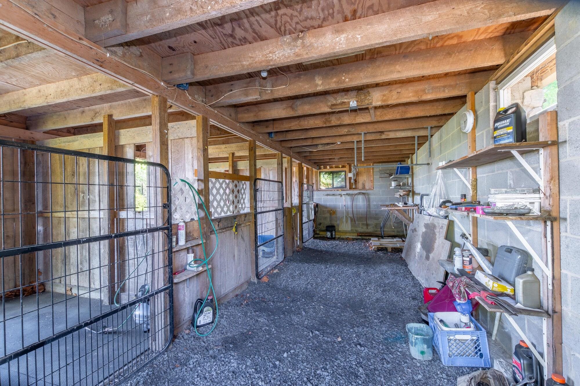 Barn interior Barn interior