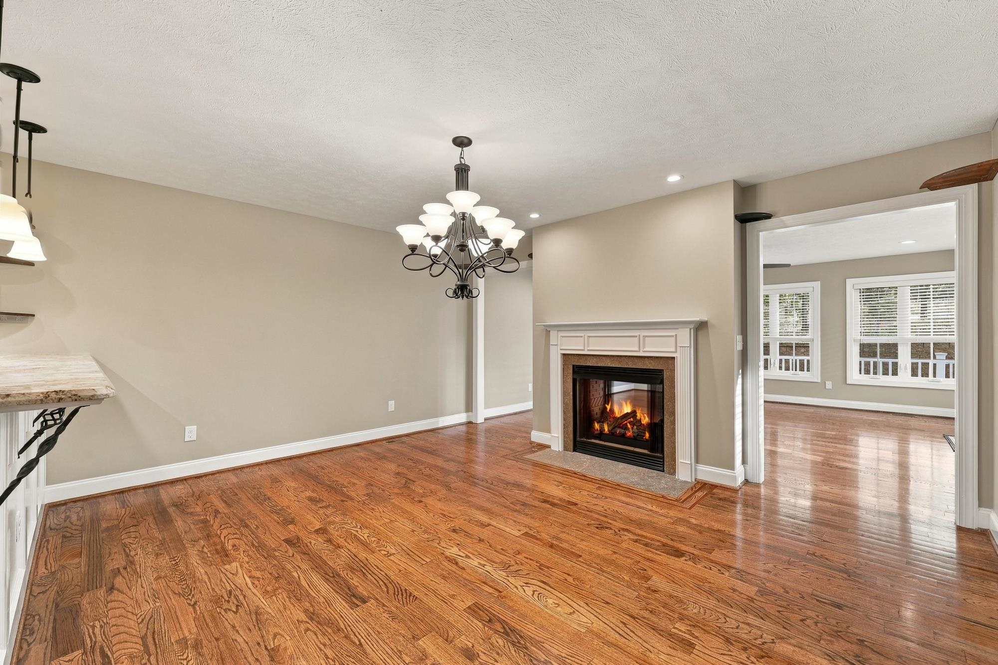 with gas fireplace