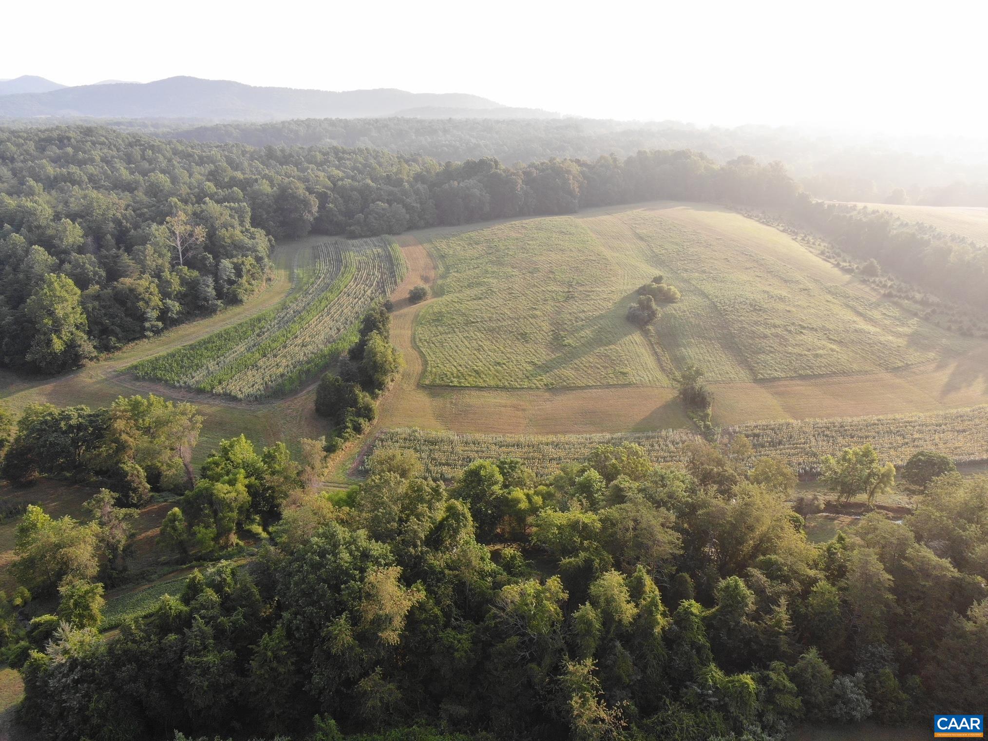 Fields, hedgerows and woodland across the property. Fields, hedgerows and woodland across the property.