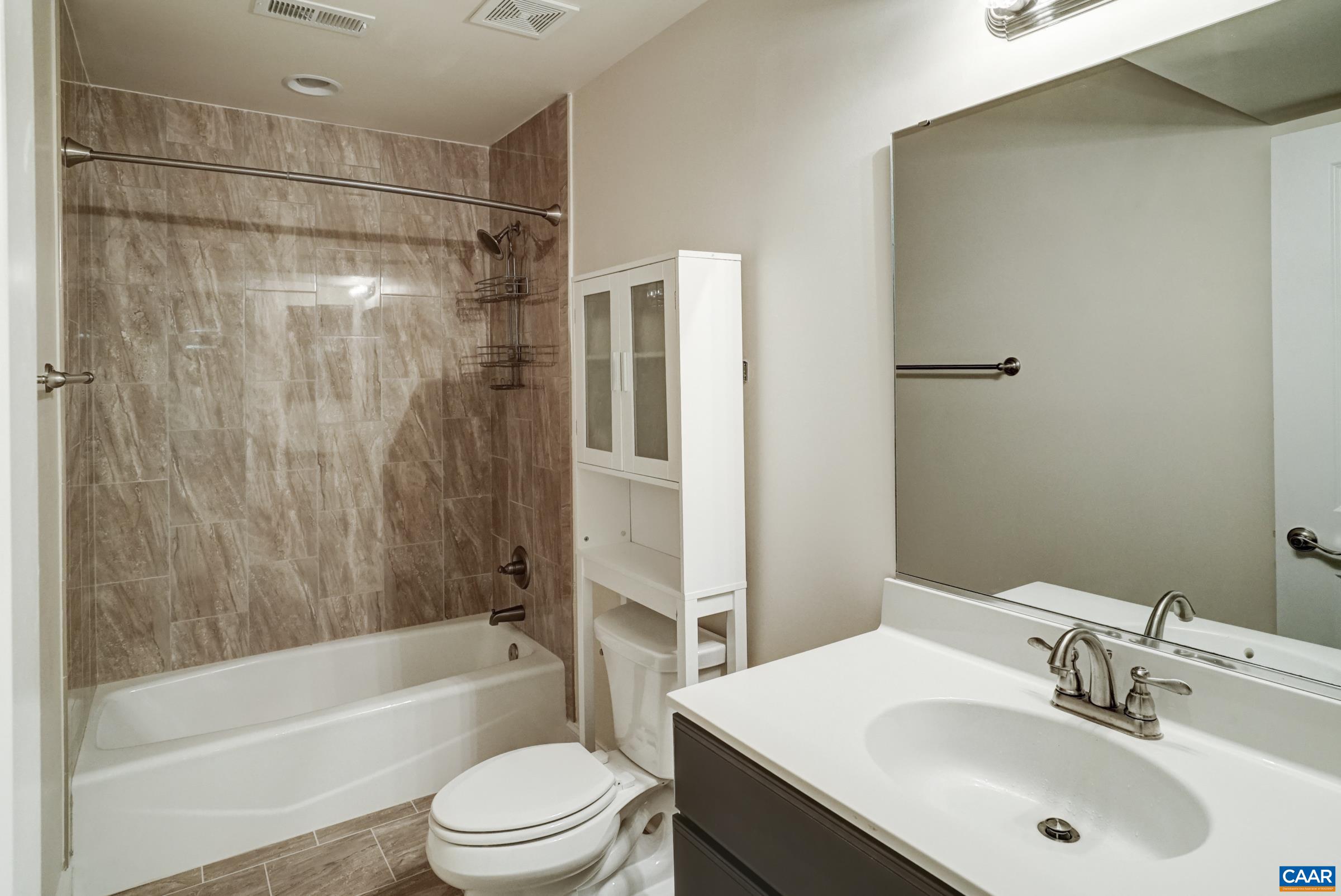 Full basement bathroom. Full basement bathroom.