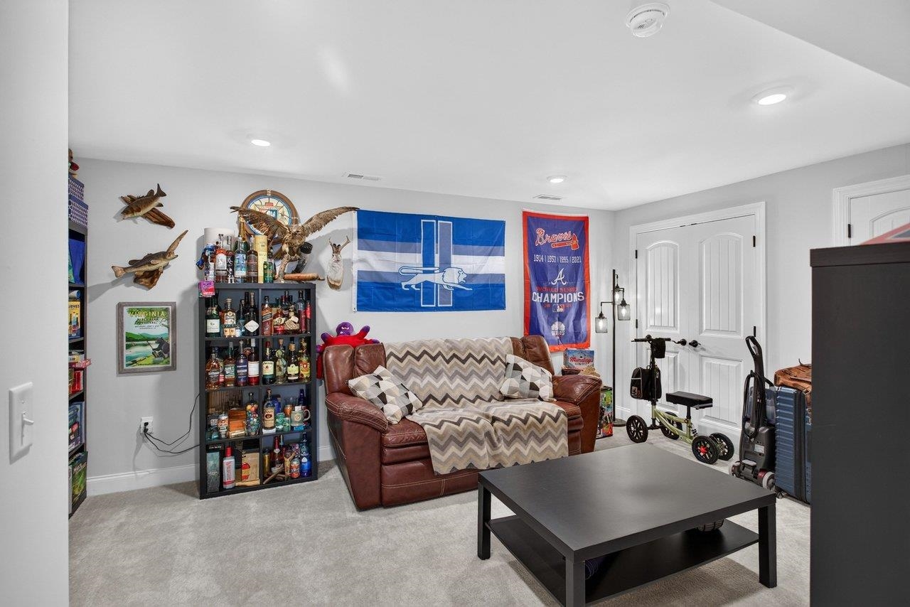 This room is currently being used for a hang out/hobby room. Provides great closet space.
