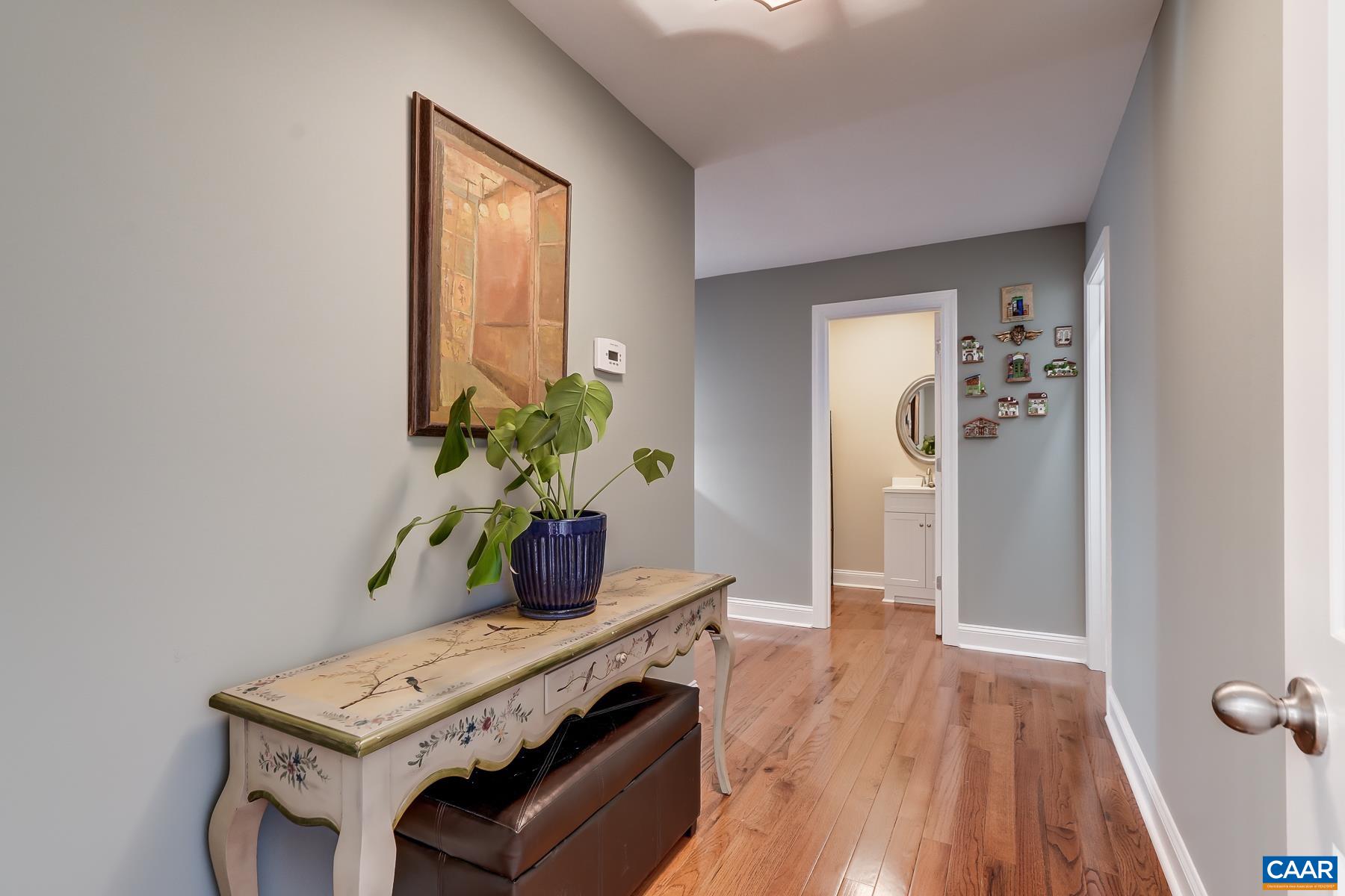 Hallway leads to bonus room and guest space. Hallway leads to bonus room and guest space.