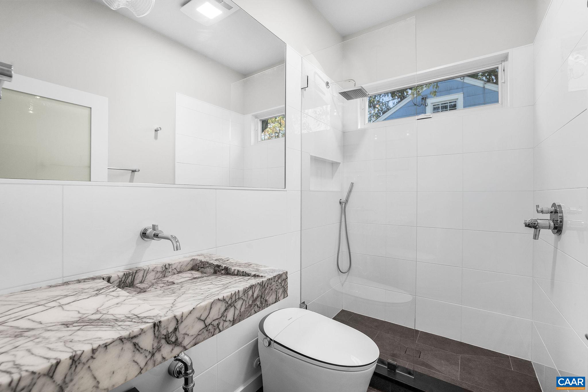 in hall bath in hall bath