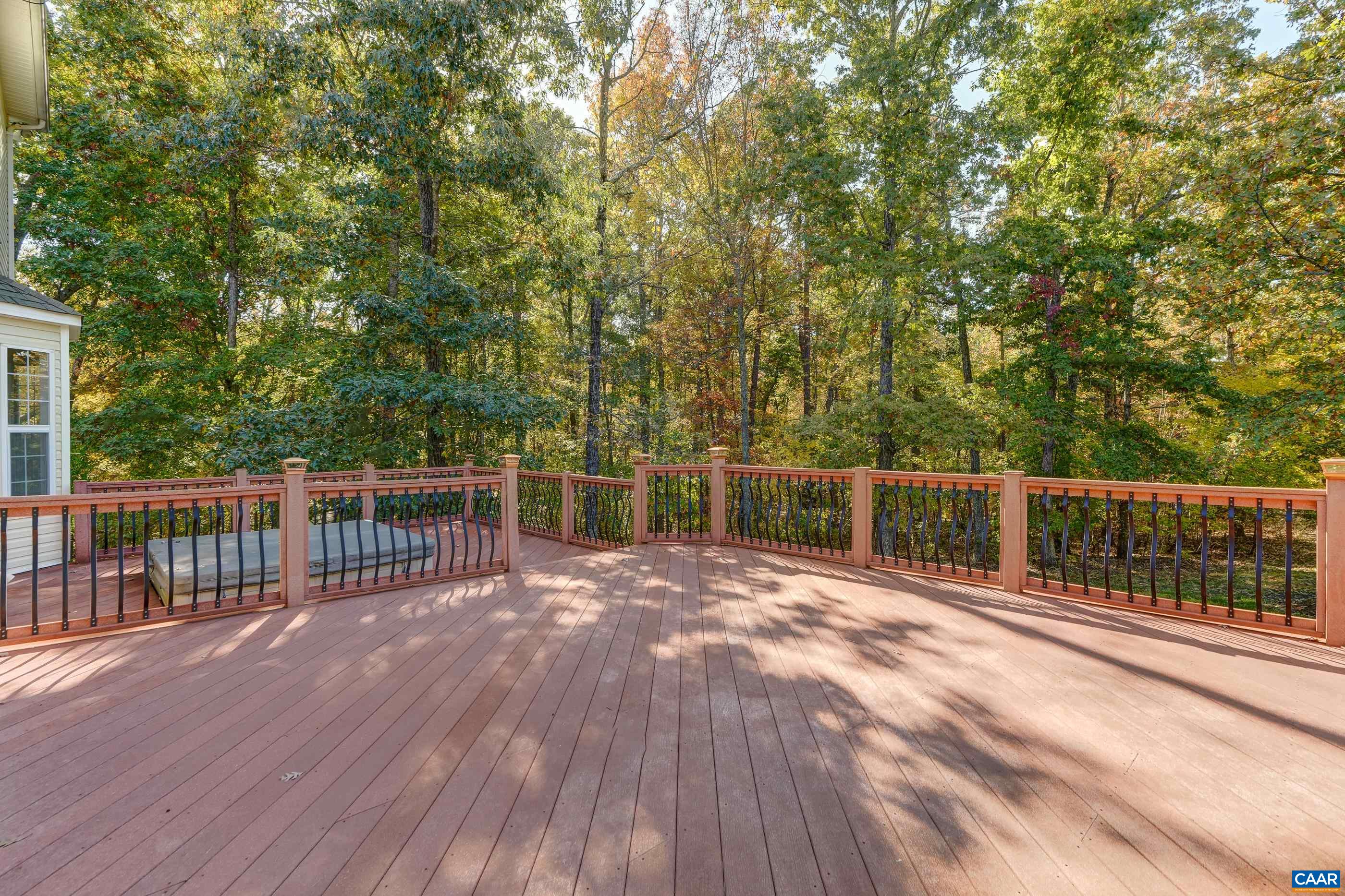 Enjoy outdoor dining and entertaining on the composite deck. Enjoy outdoor dining and entertaining on the composite deck.