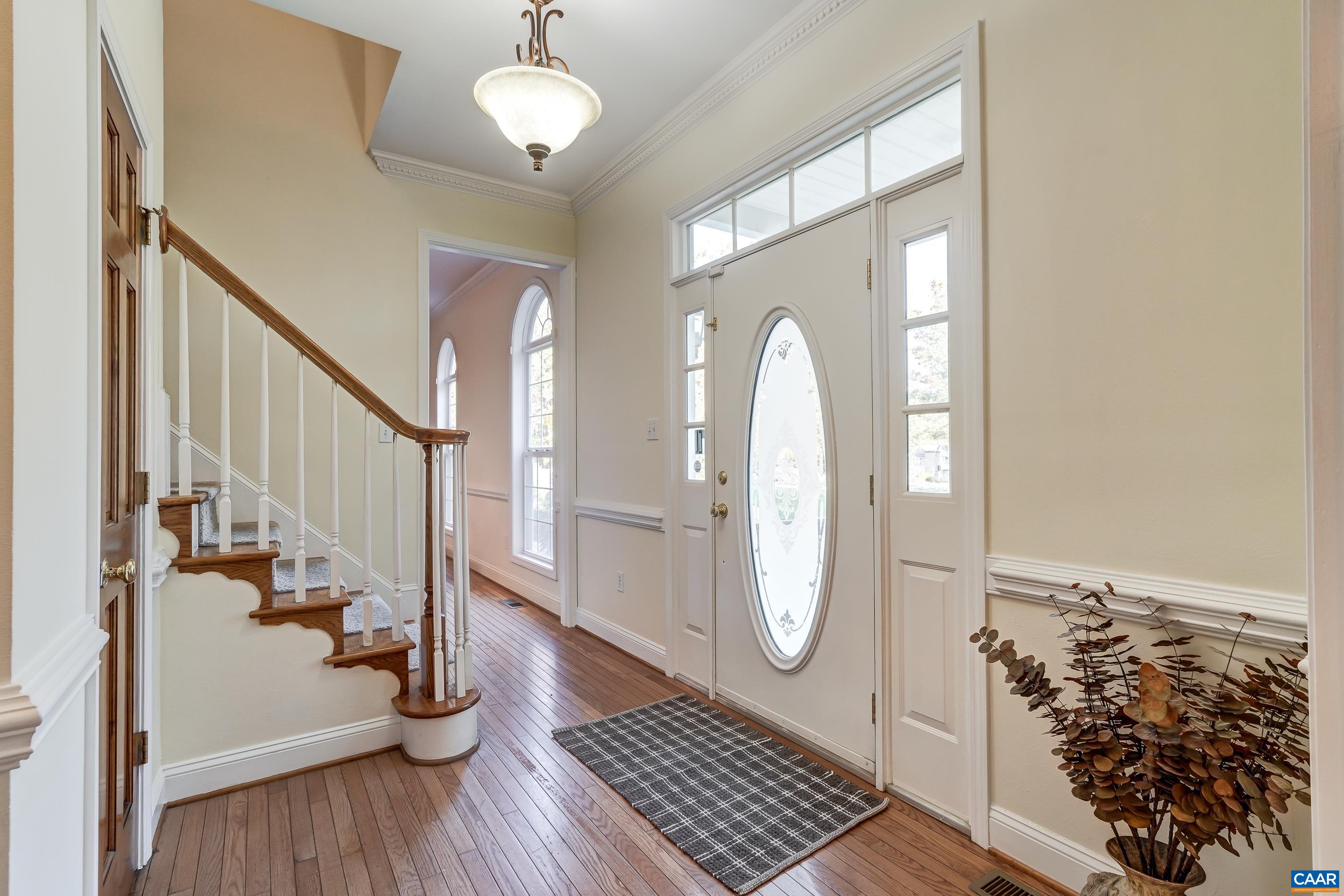 Hardwood floors and chair rails throughout the main levle. Hardwood floors and chair rails throughout the main levle.